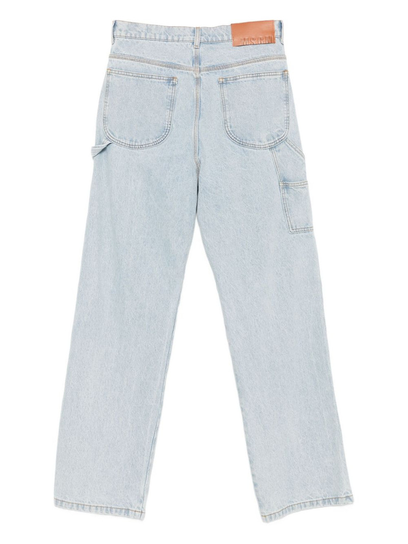 MSGM logo-embroidery carpenter jeans outlook