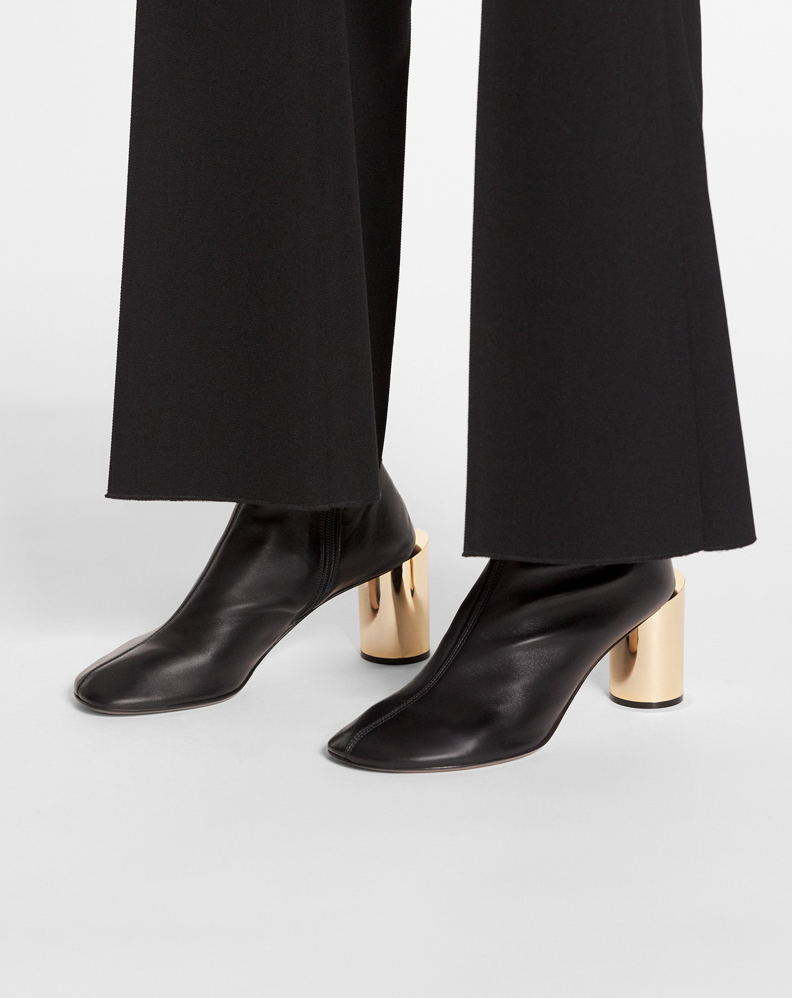 LEATHER SEQUENCE BY LANVIN CHUNKY HEELED BOOTS - 3