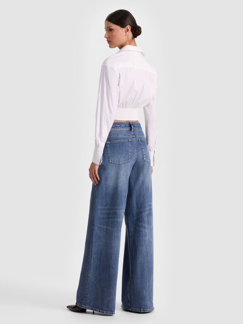 Alice + Olivia EDIE CORSET BUTTON DOWN outlook