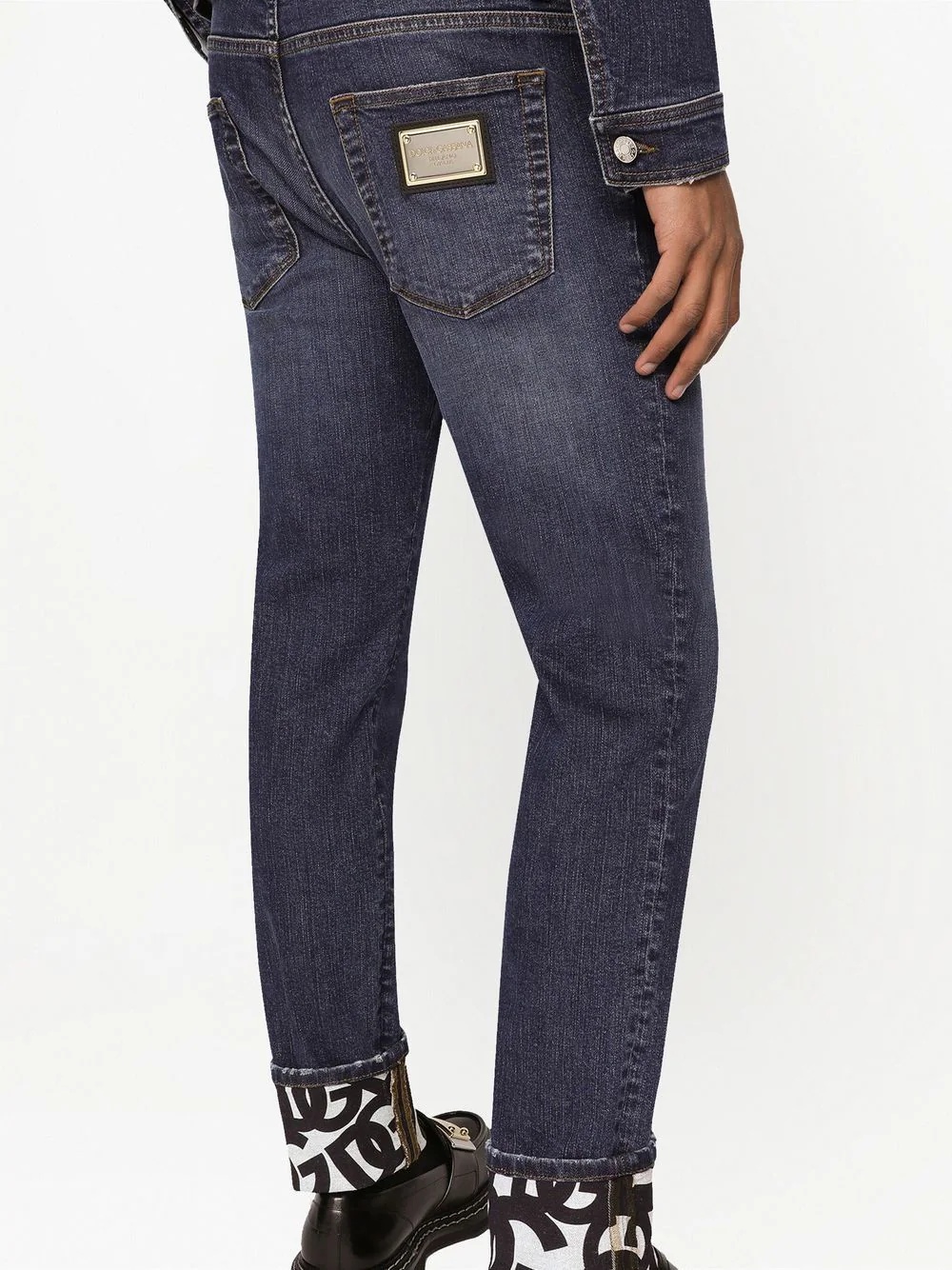 low-rise skinny ankle jeans - 5