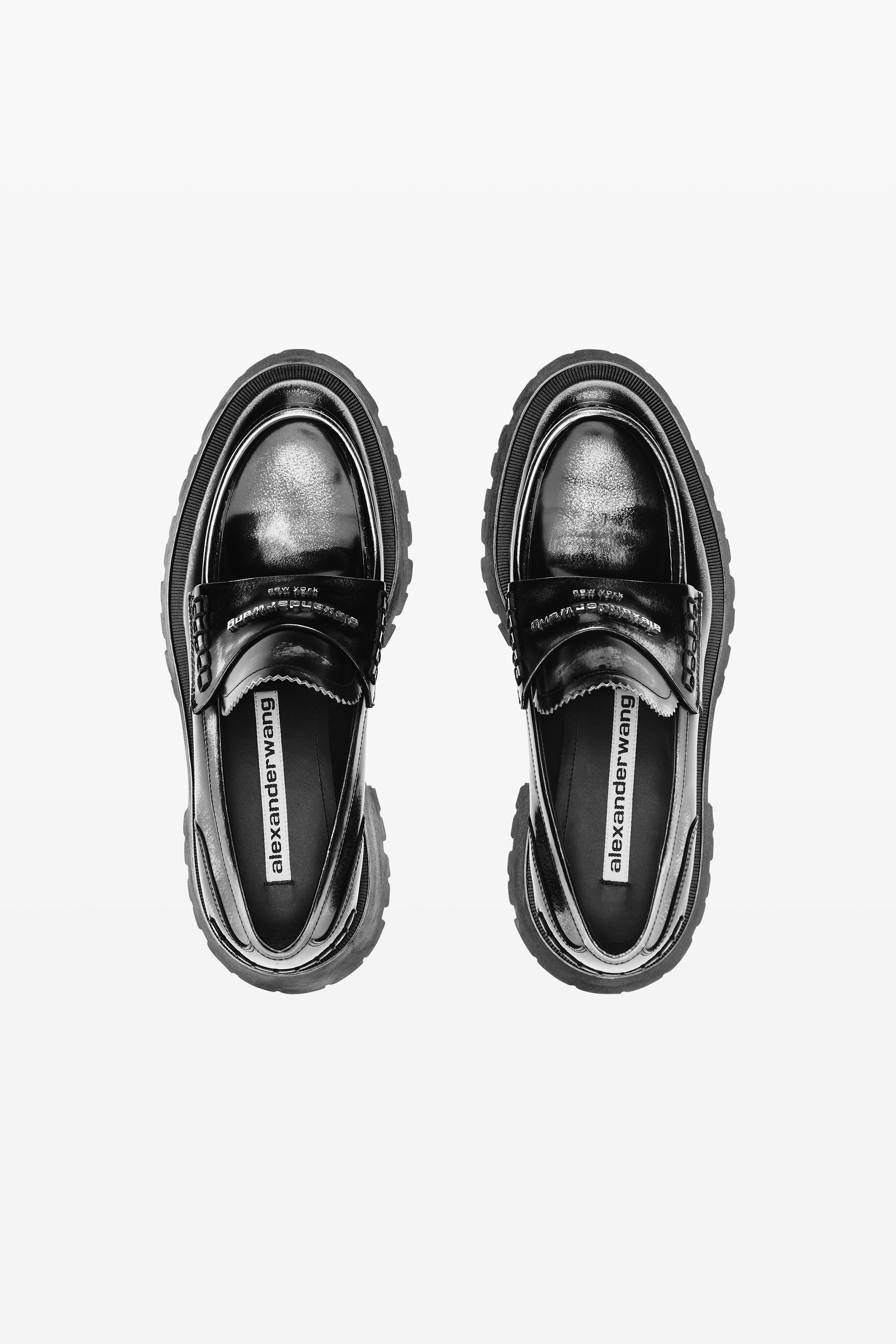 Black & Grey Box calf Carter Loafer - 6