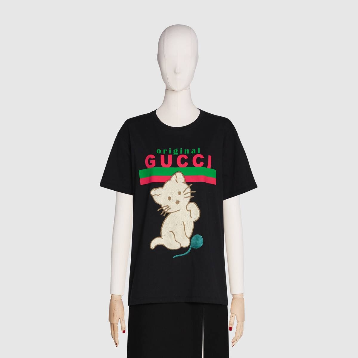 "Original Gucci" oversize T-shirt with kitten - 3