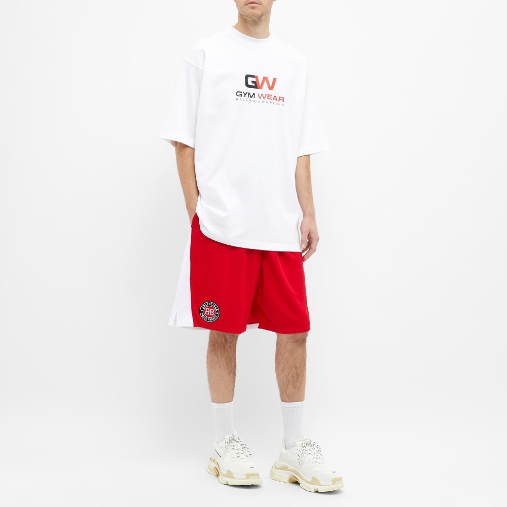 Balenciaga Logo Soccer Short - 7