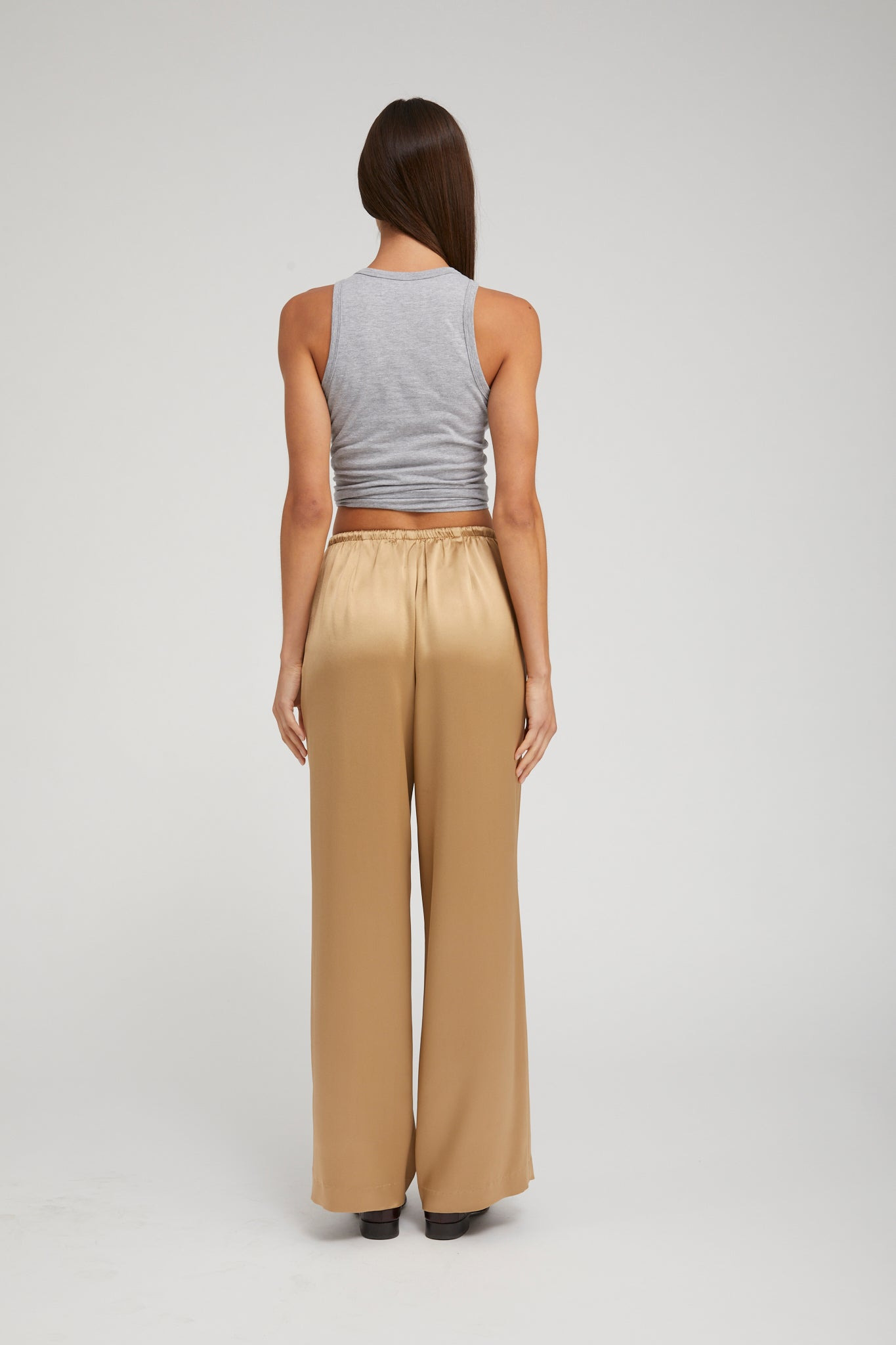 KHAKI SILK KAUAI PANTS - 3