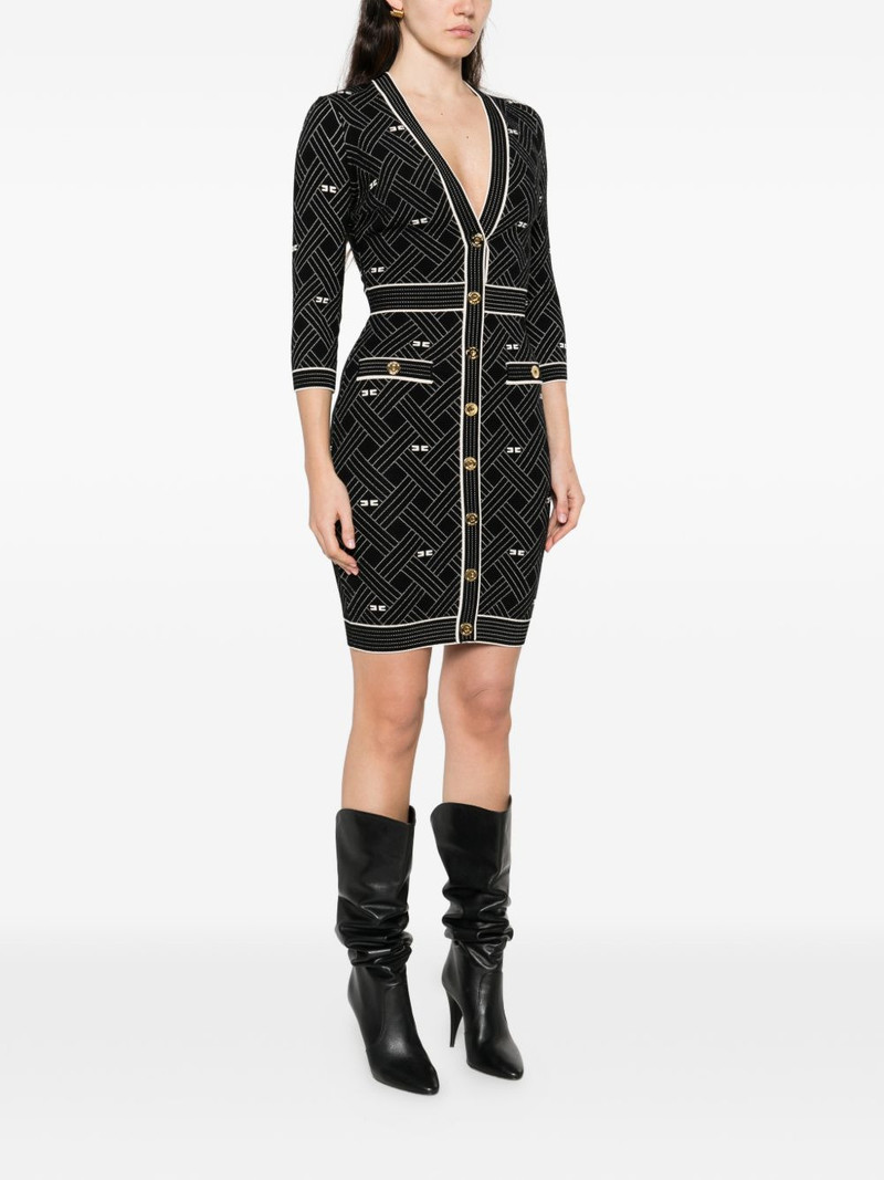 button patterned dress 3