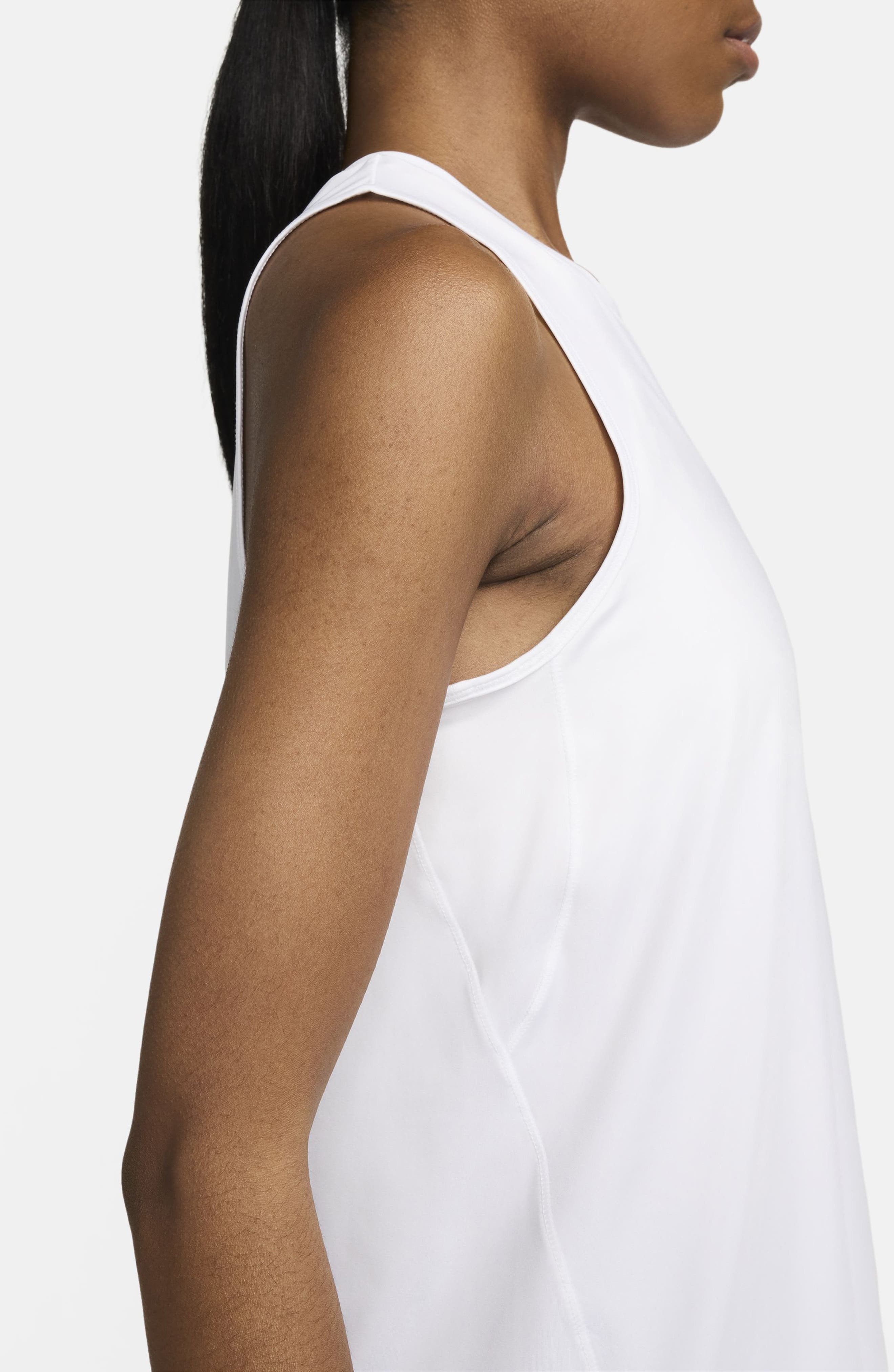 Nike One Dri-FIT Tank in White/black at Nordstrom - 3