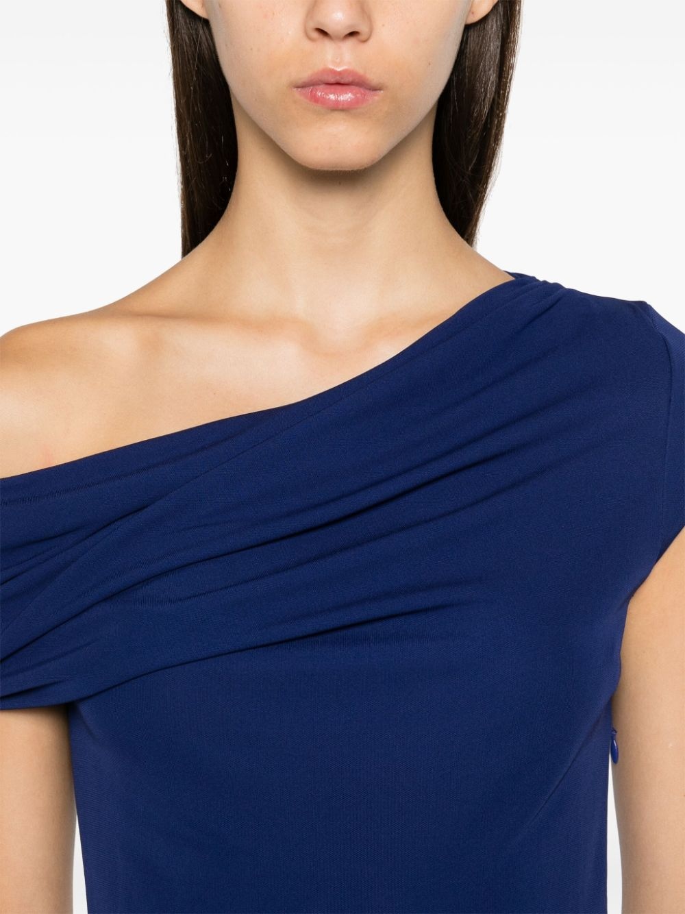 cowl-neck midi dress - 5