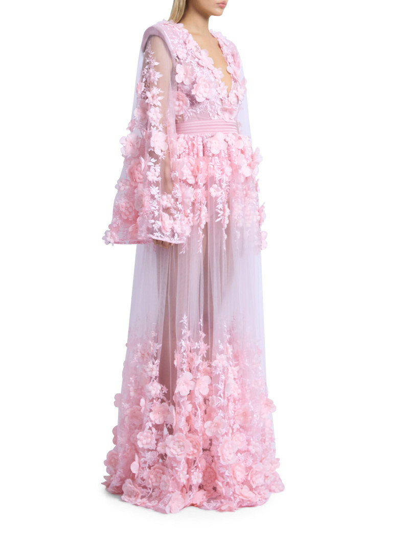 Women's Isadora Floral Applique Gown & Bodysuit - Blush 3