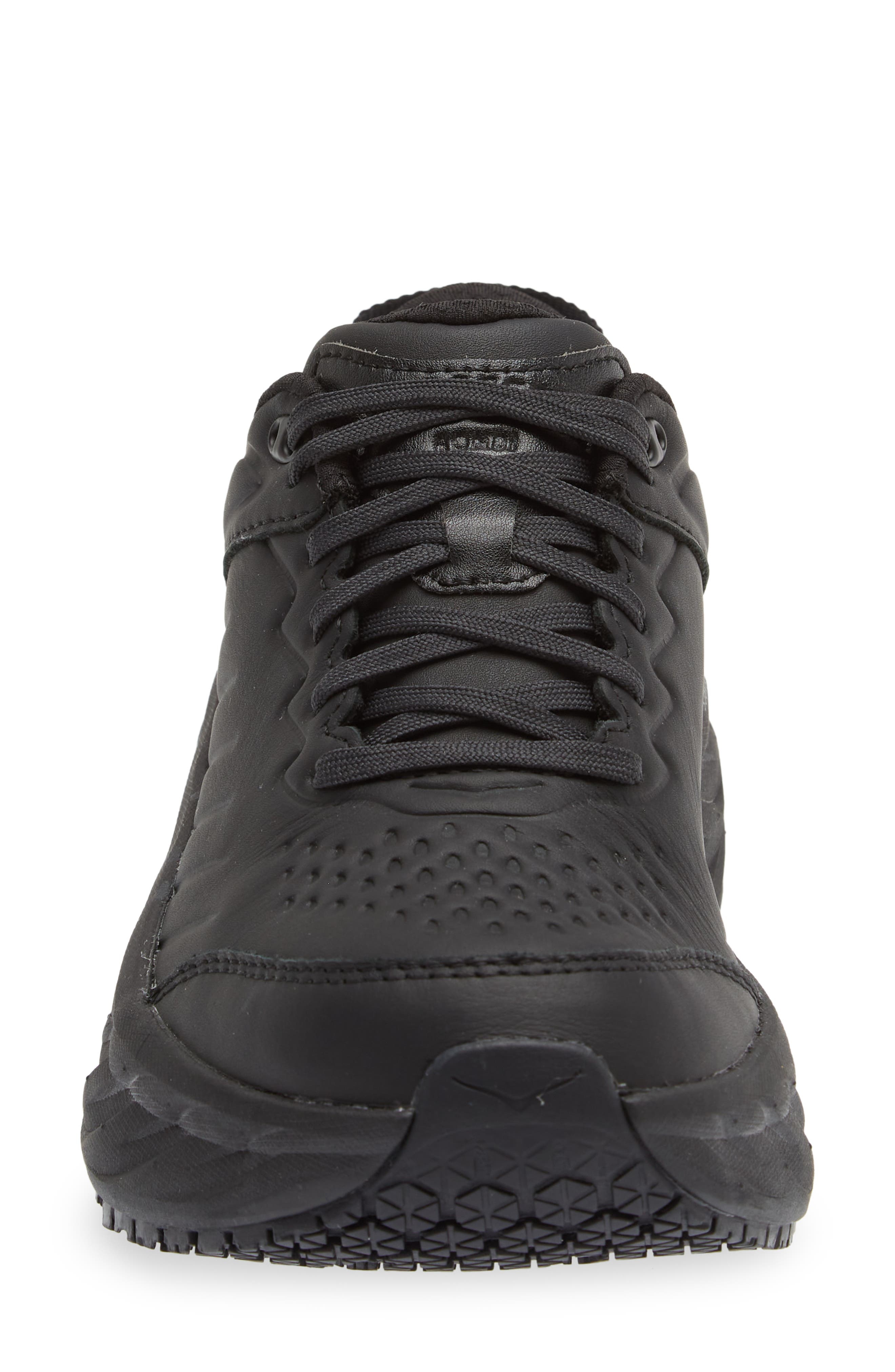 HOKA Bondi SR Water Resistant Running Shoe in Black /Black at Nordstrom - 4