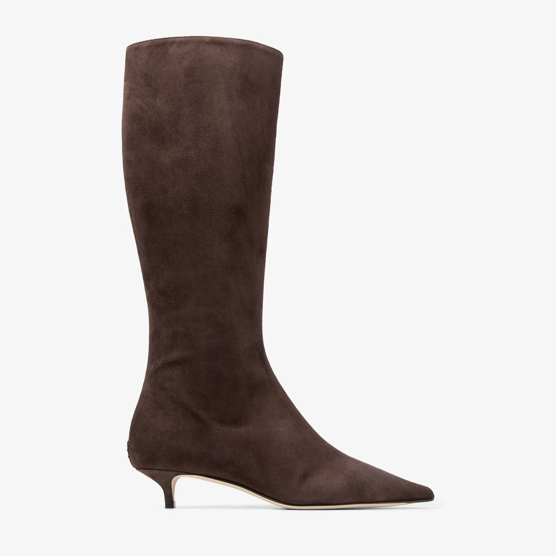 Amis Knee Boot 35 Chocolate Suede Knee High Boots - 1
