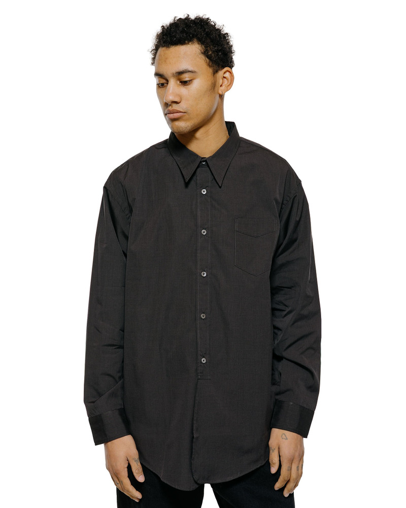 PHIGVEL MAKERS Co. Classic Long Dress Shirt Charcoal outlook