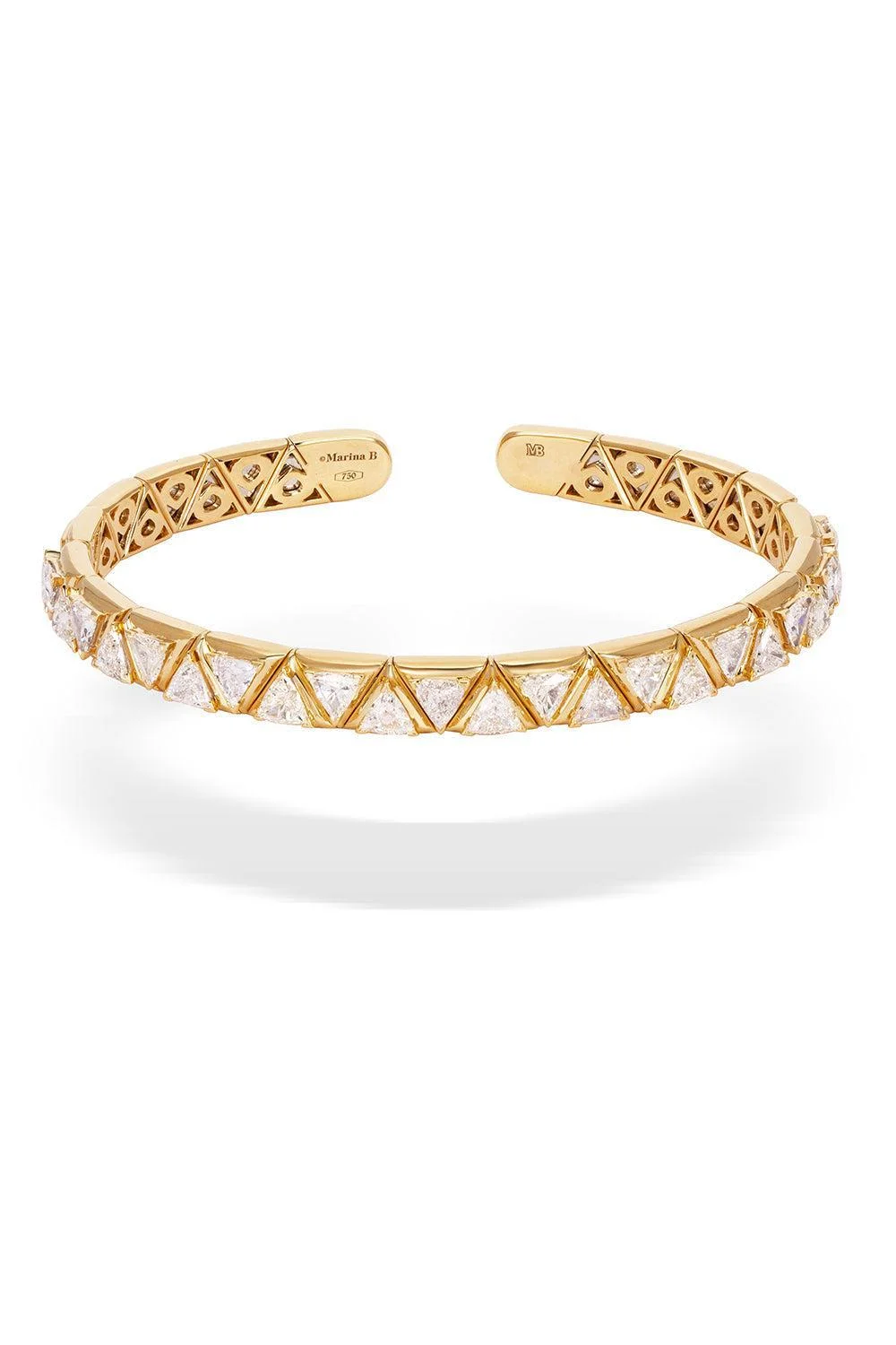 Diamond Triangolini Bangle Bracelet - 1