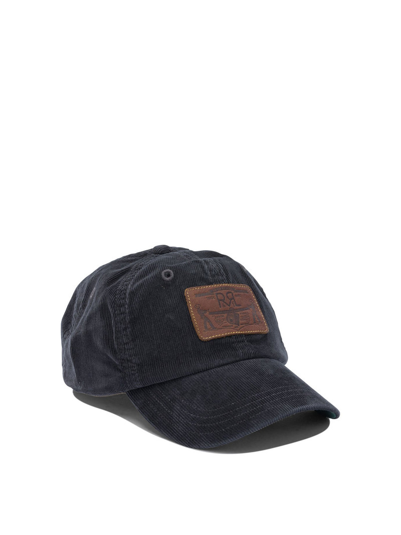 RRL by Ralph Lauren Cappello Trucker In Velluto A Costine Hats Black outlook