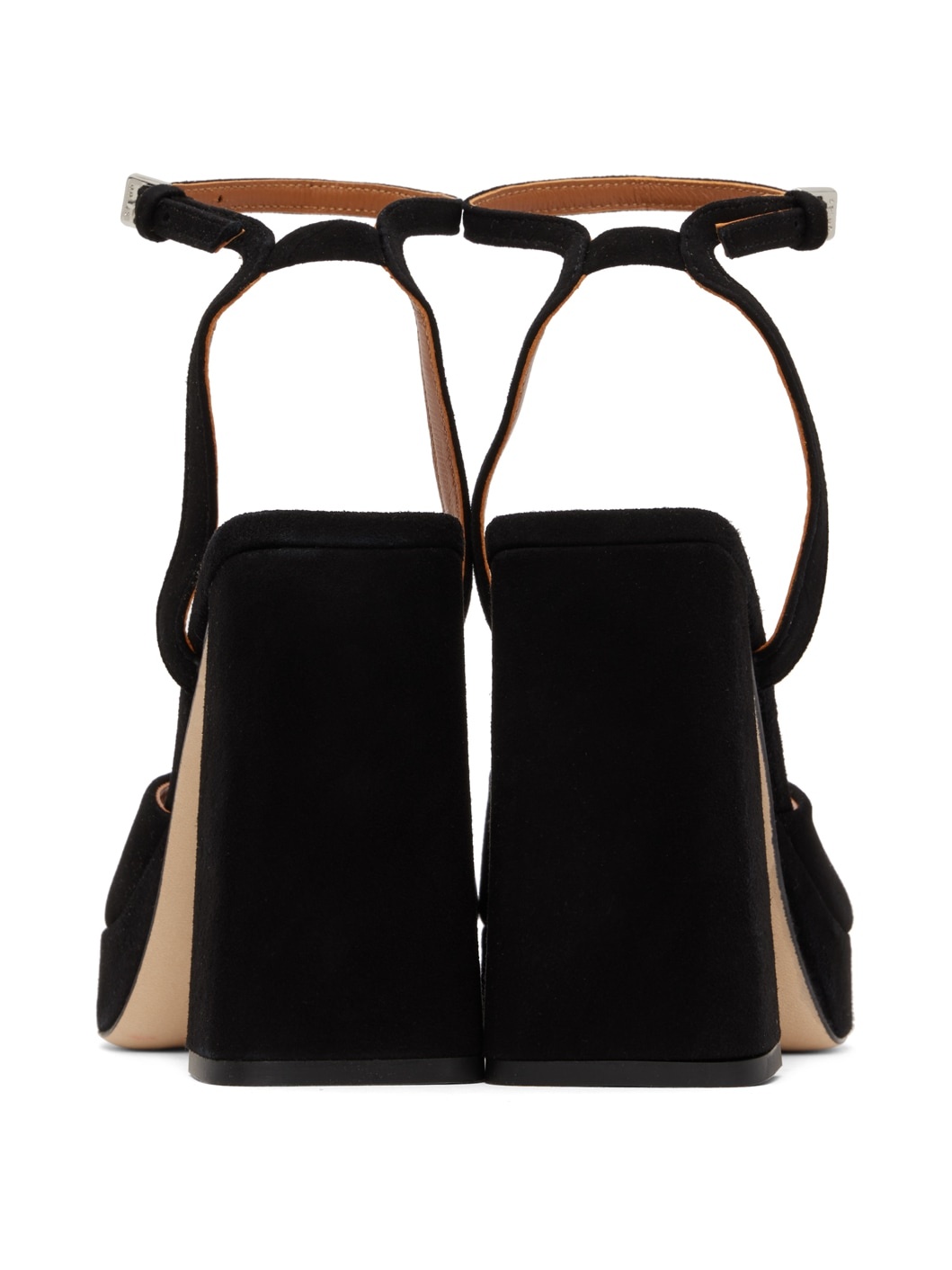 Black Solange Heeled Sandals - 2