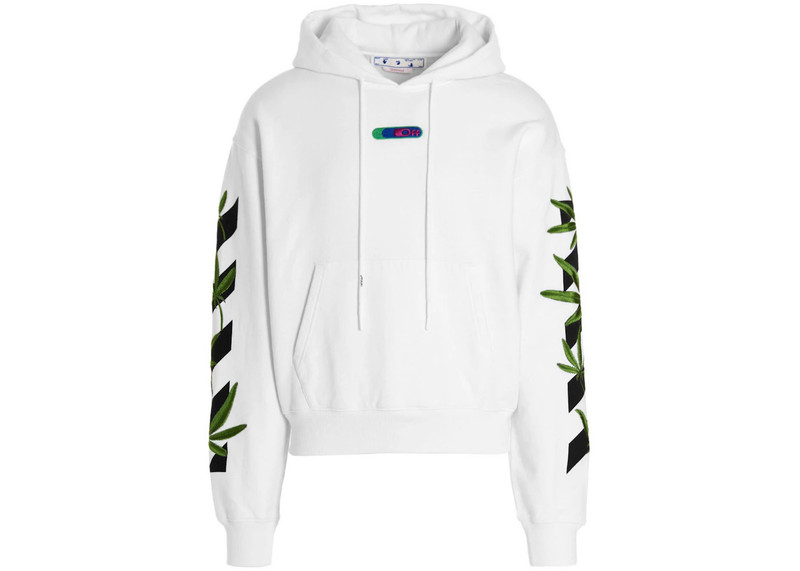 OFF-WHITE Weed Arrows Over Hoodie White - 1