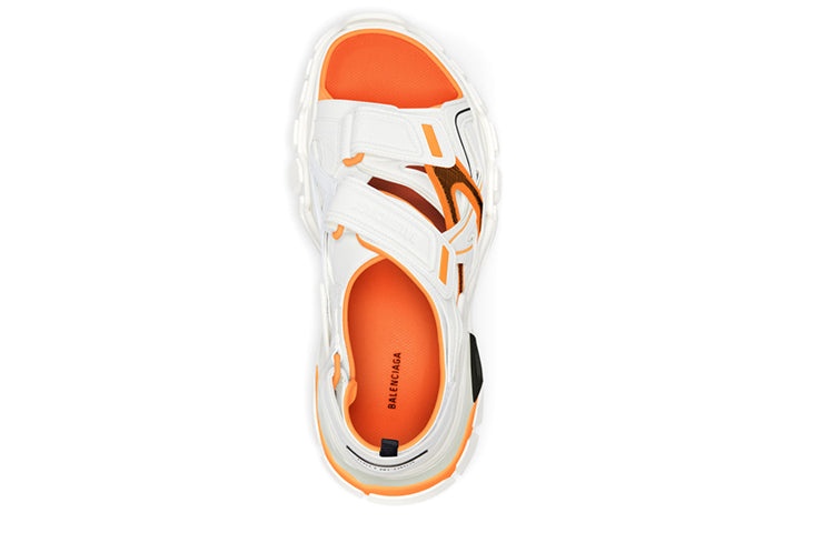 (WMNS) Balenciaga Track Sandal 'White Orange' 617543W2FH19059 - 3