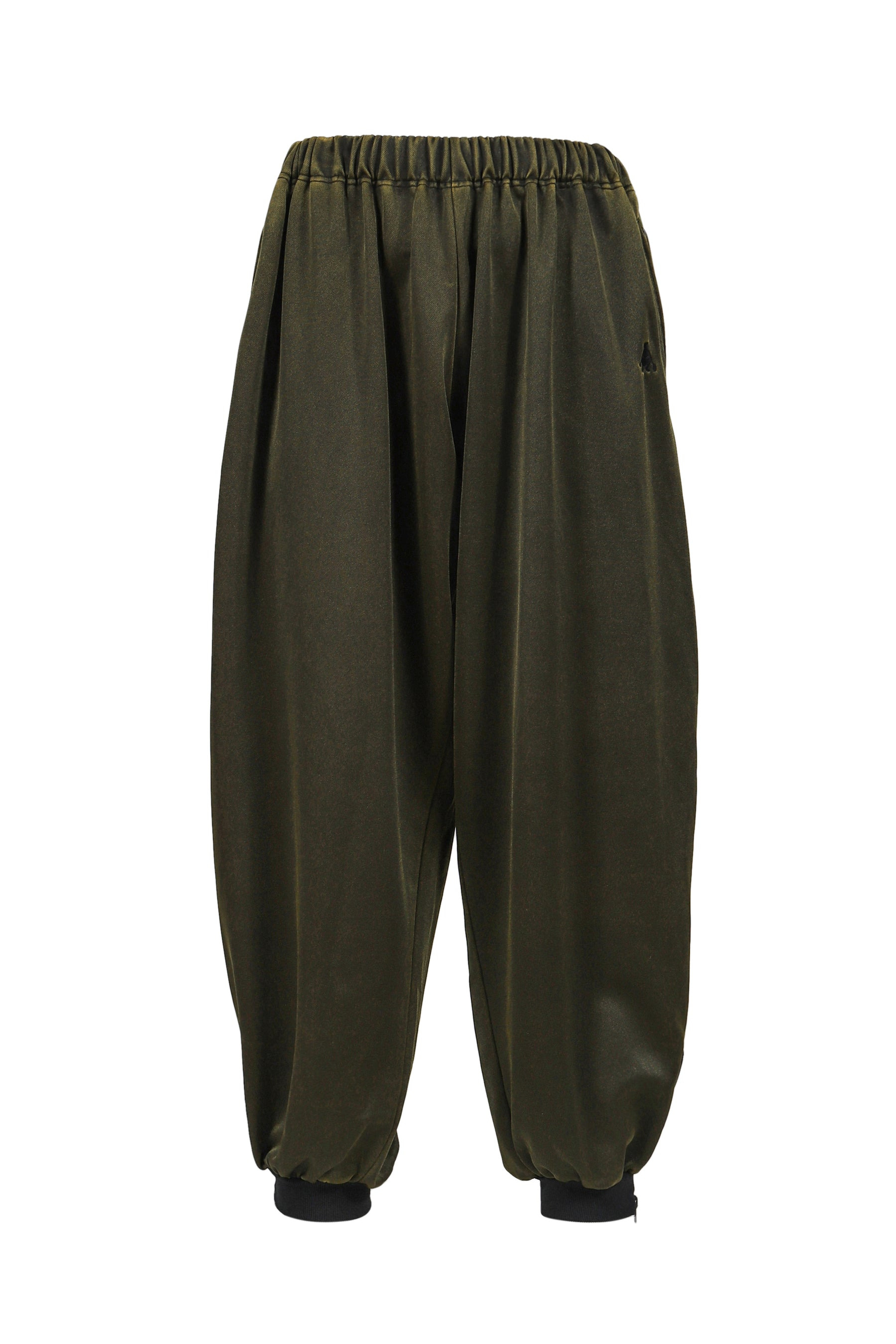 FADED BLACK TRACK PANTS / YEL - 5