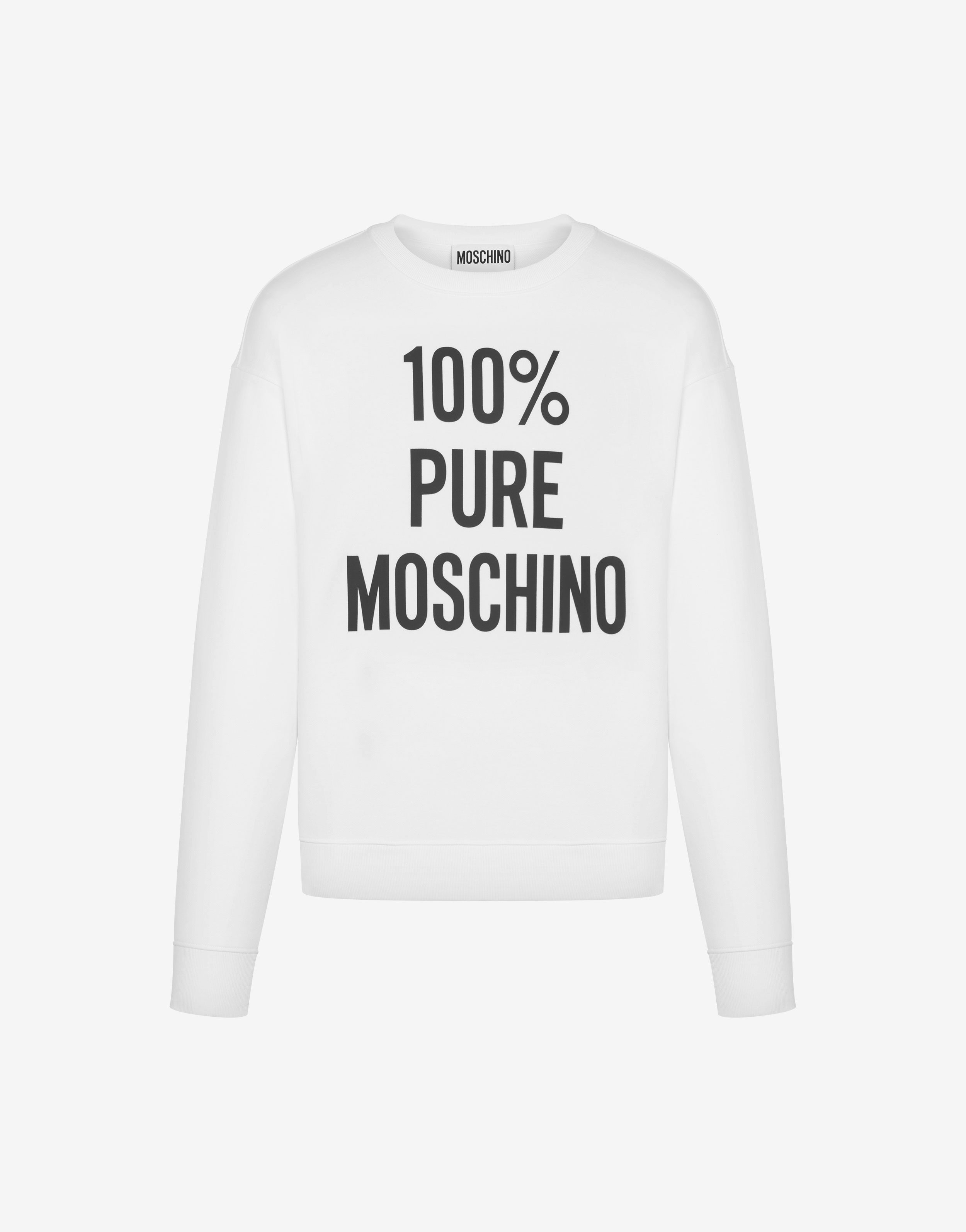 100% PURE MOSCHINO ORGANIC COTTON SWEATSHIRT - 8