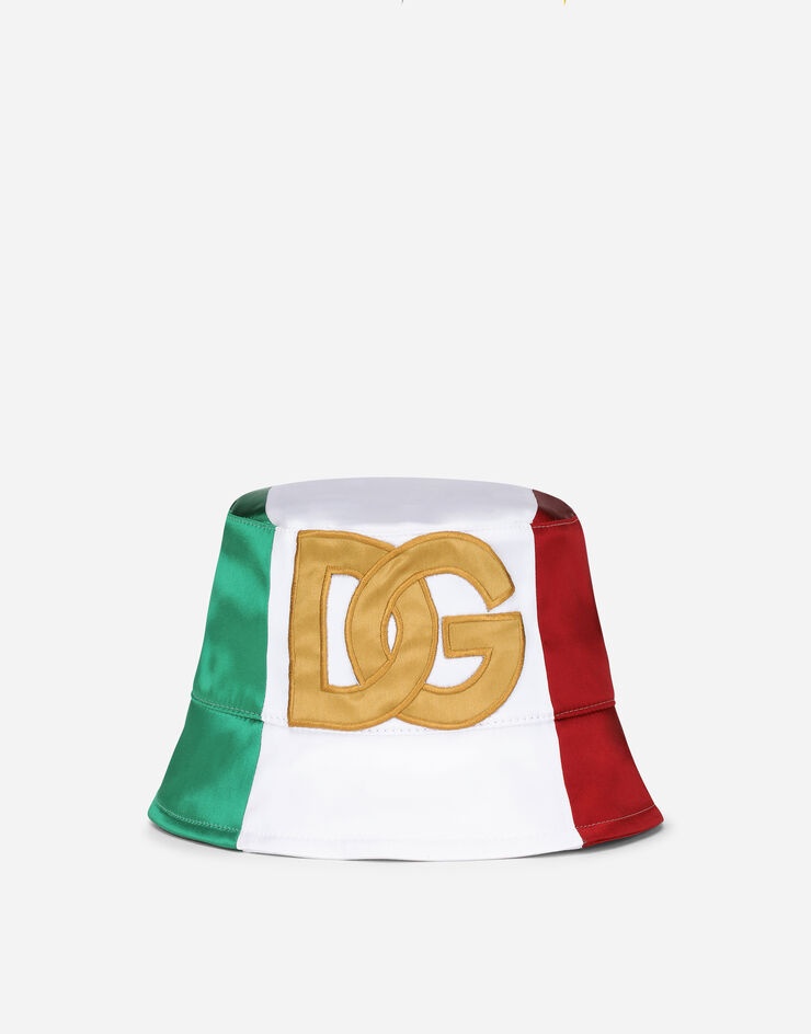 Satin bucket hat with DG logo - 1