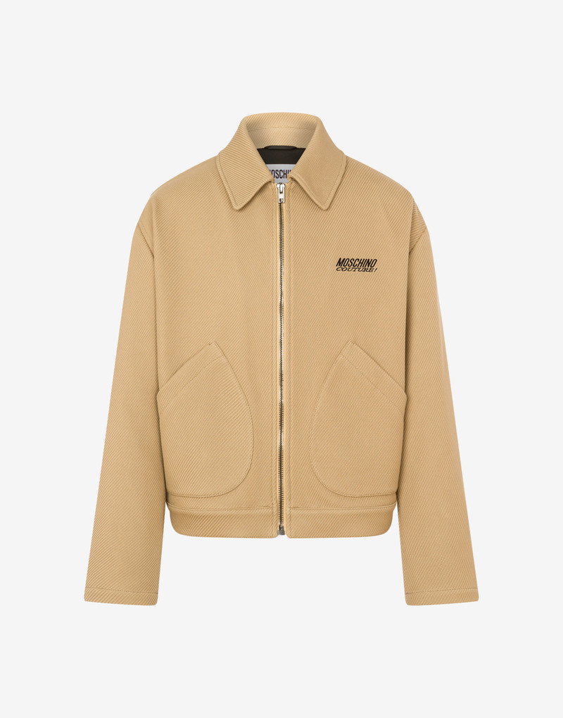 LOGO EMBROIDERY DOUBLE CAVALRY JACKET 1