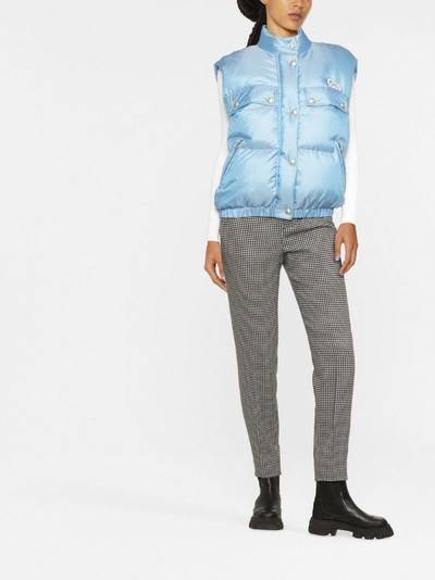 Alessandra Rich sleeveless feather-down vest outlook