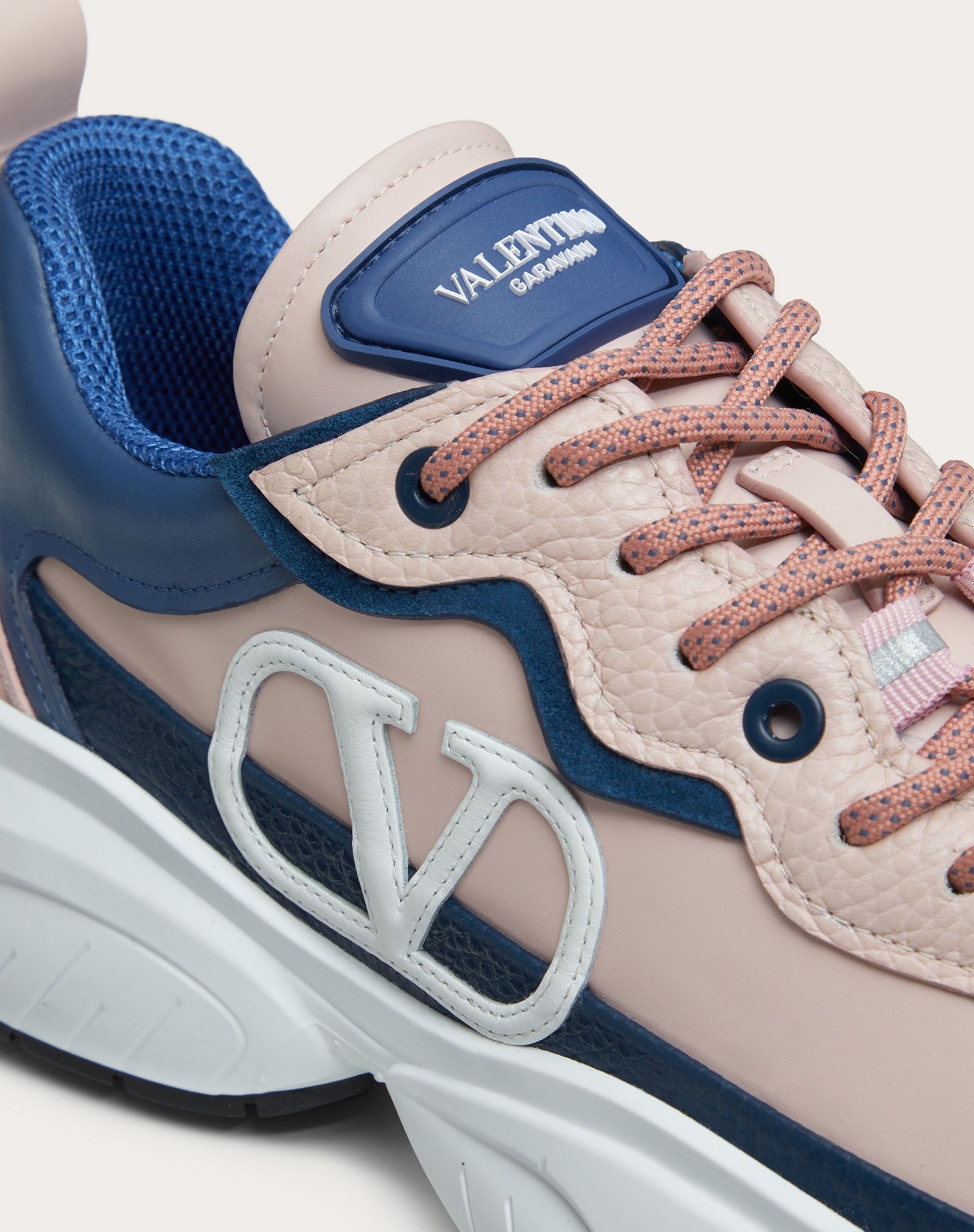 SHEGOES calfskin and split leather sneaker - 5