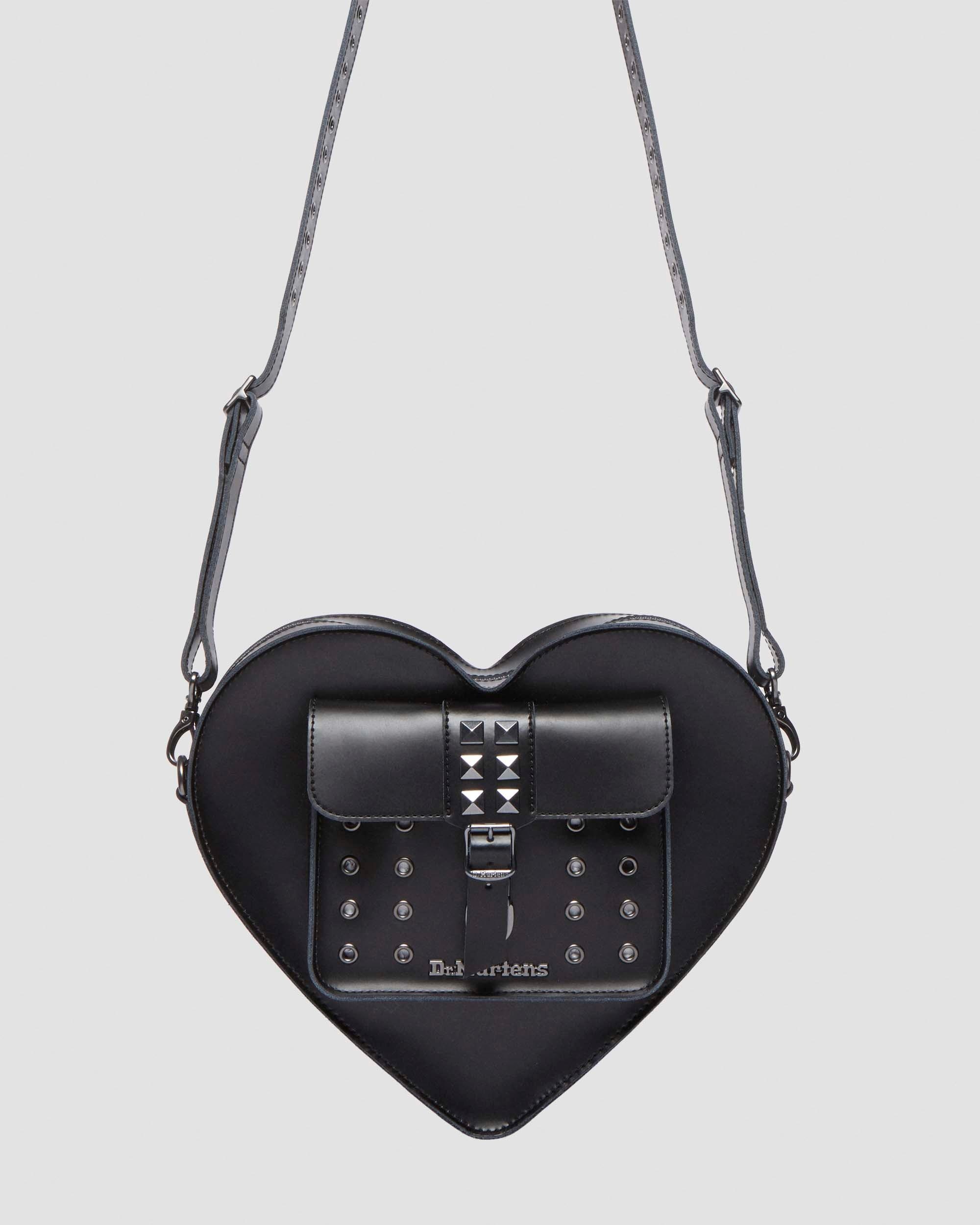 Heart Shaped Hardware Kiev Leather Bag - 5