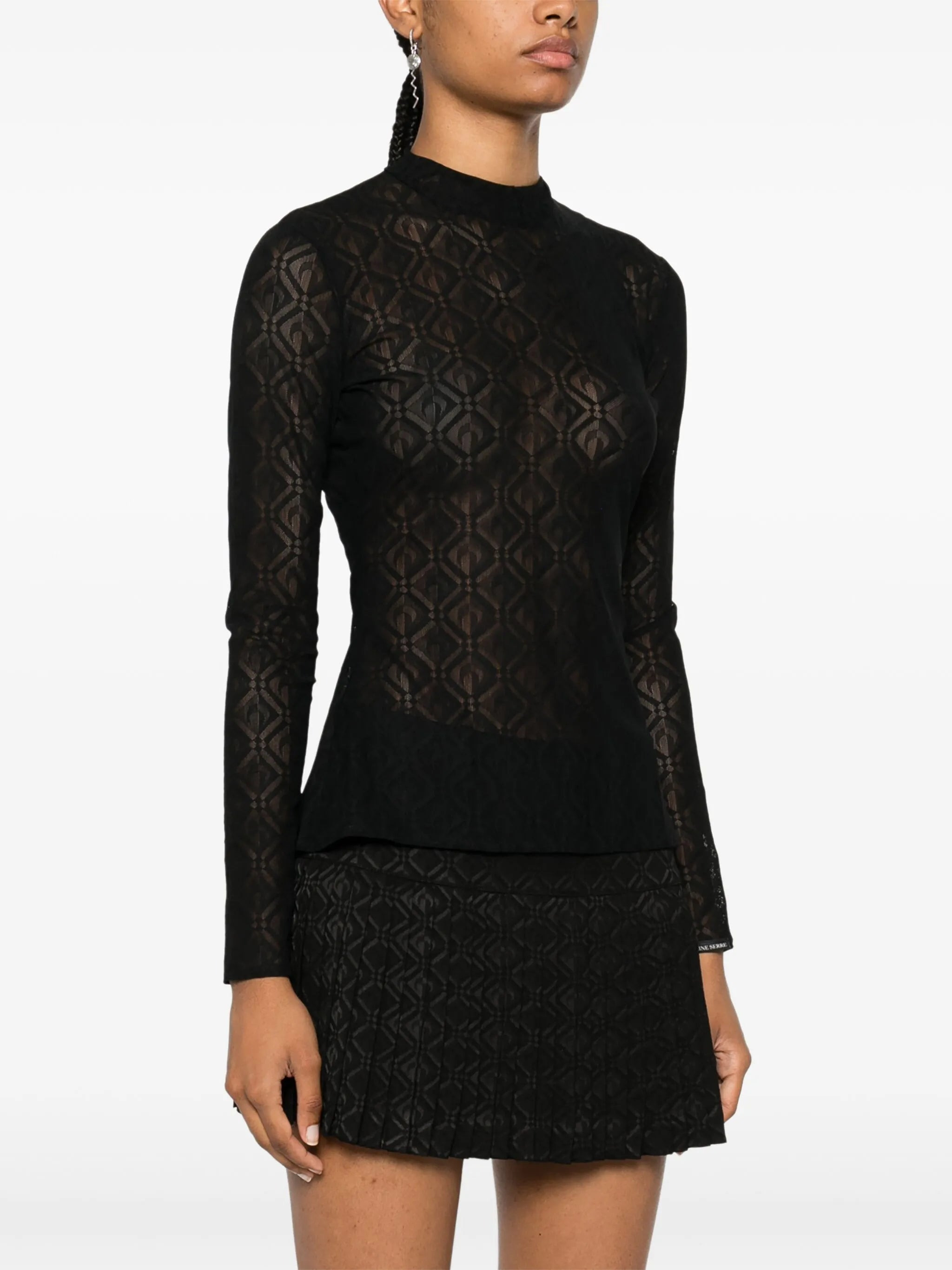 Moon Diamant mesh top - 3