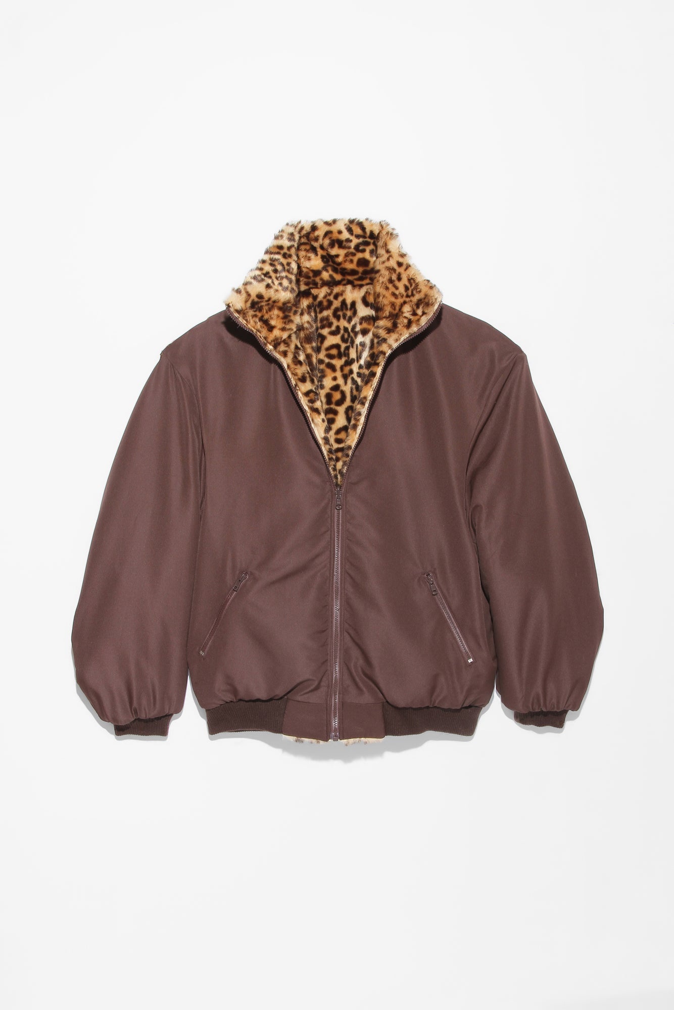 OVERSIZED REVERSIBLE ZIP-UP - LEOPARD - 8