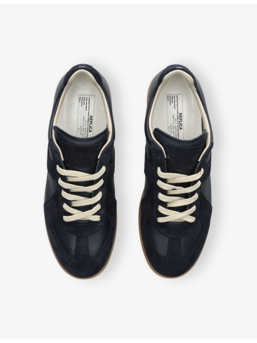 Replica Panelled Leather Trainers - 2
