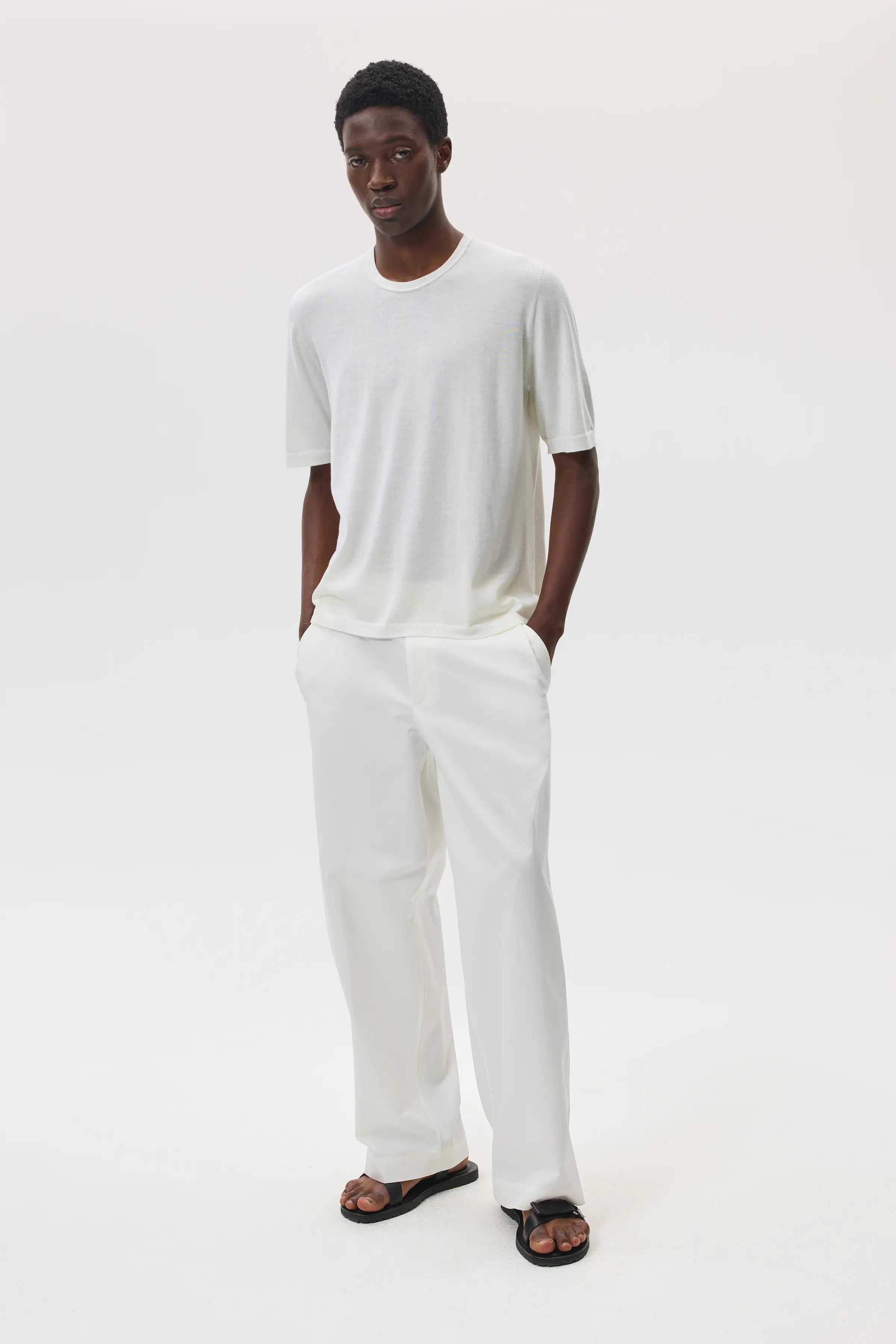 Superfine Merino White T-Shirt - 2