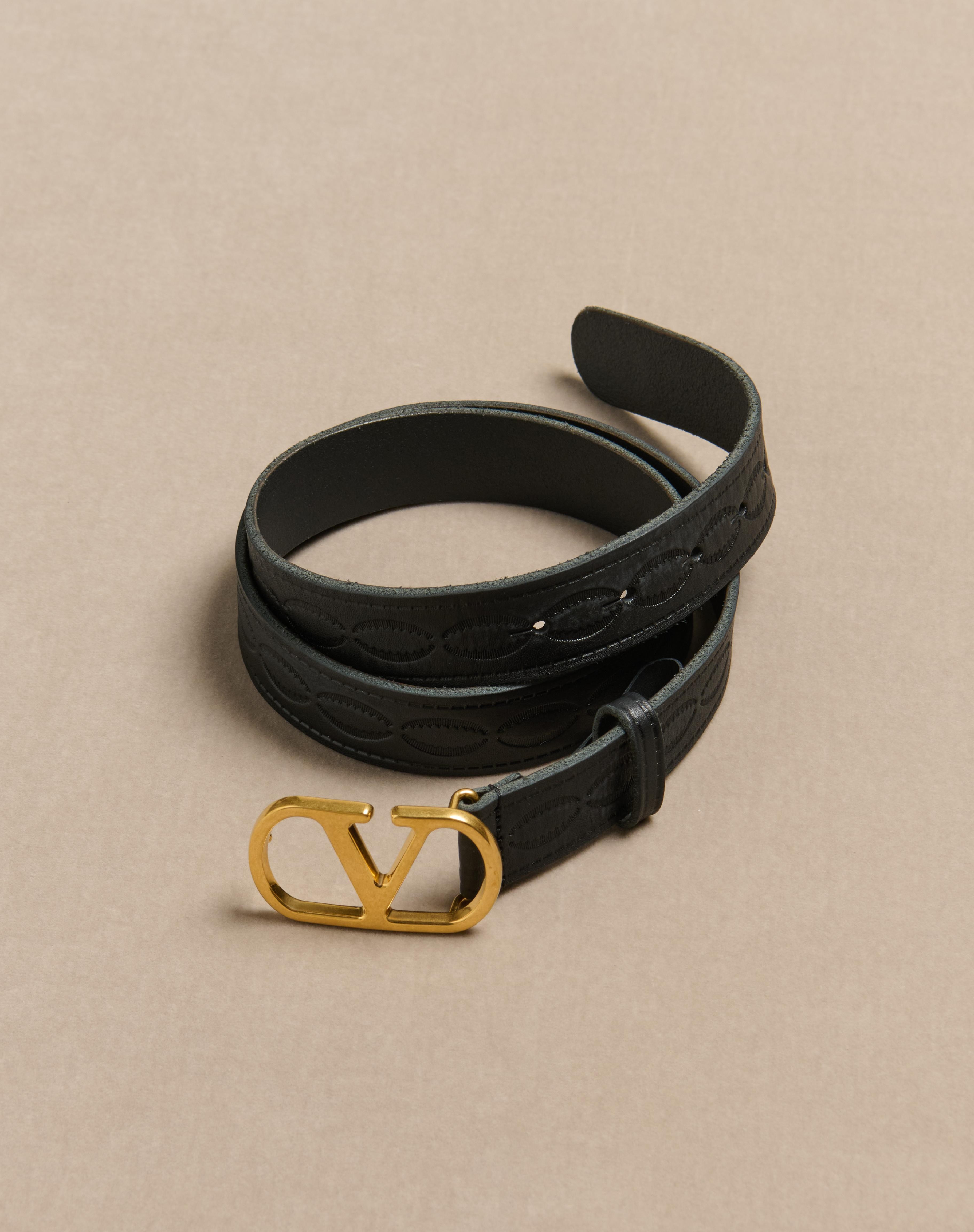 VLOGO SIGNATURE CALFSKIN BELT 30 MM - 5
