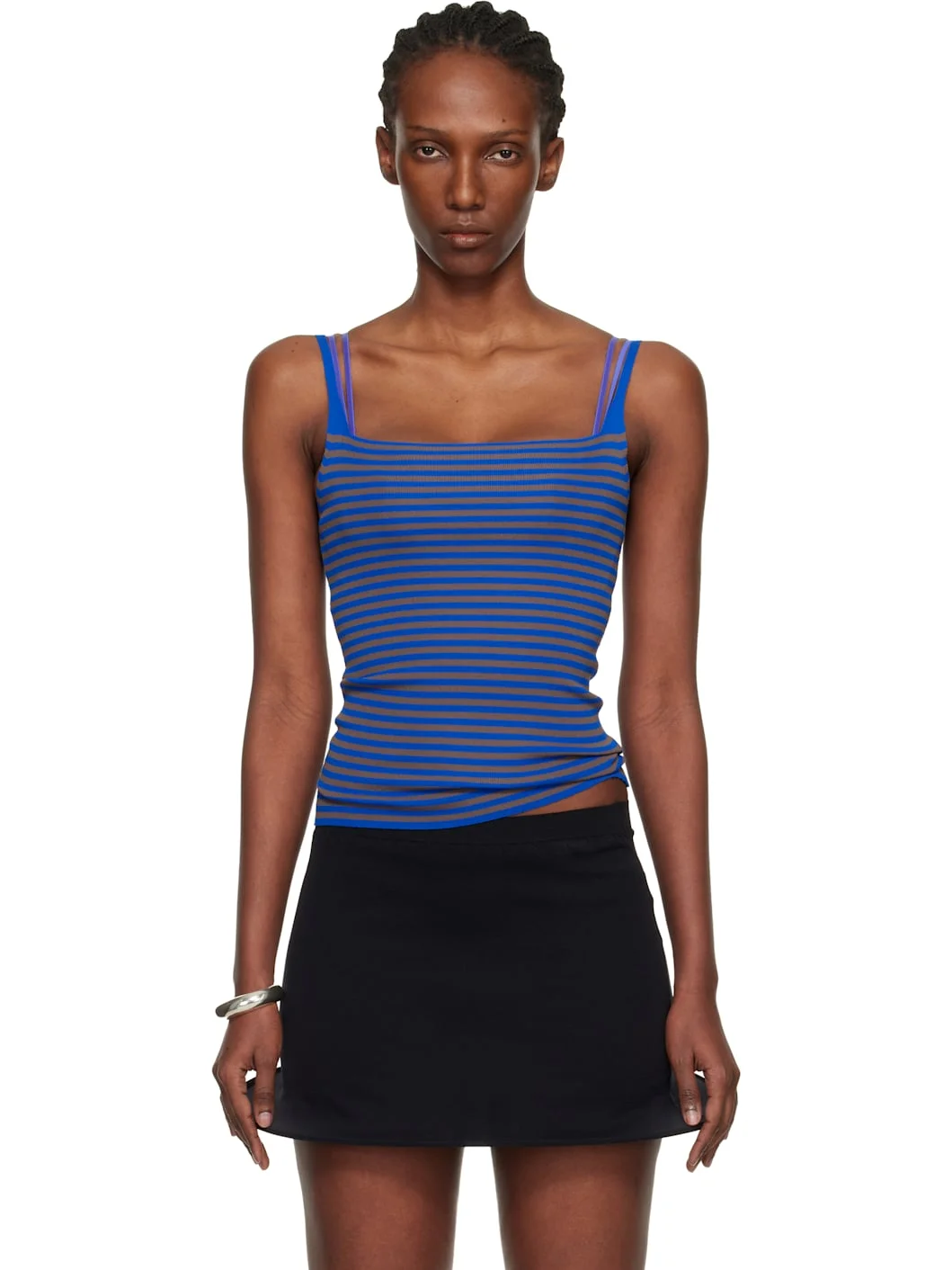 Blue & Brown Camu Tank Top - 1