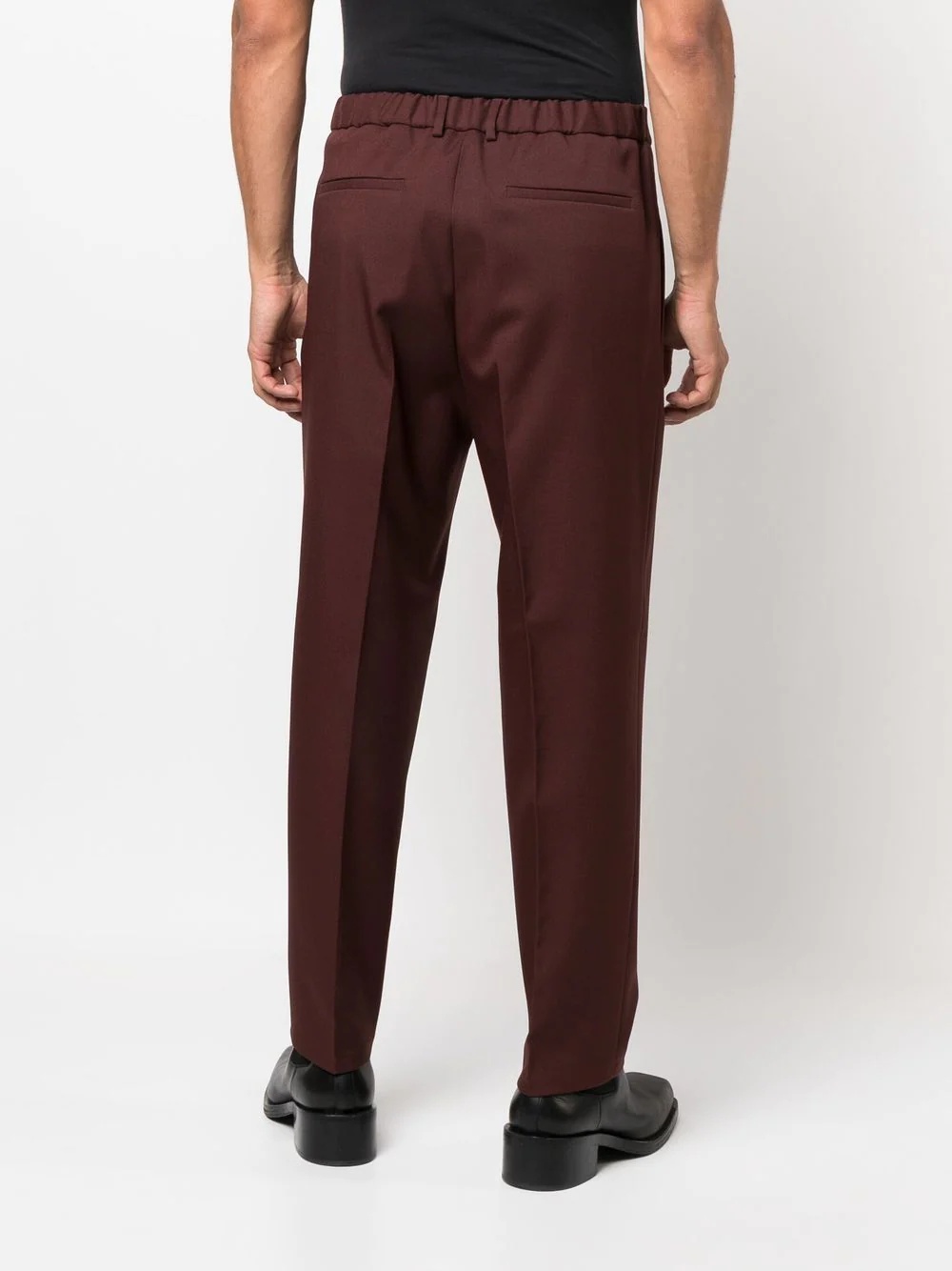 straight-leg tailored trousers - 4