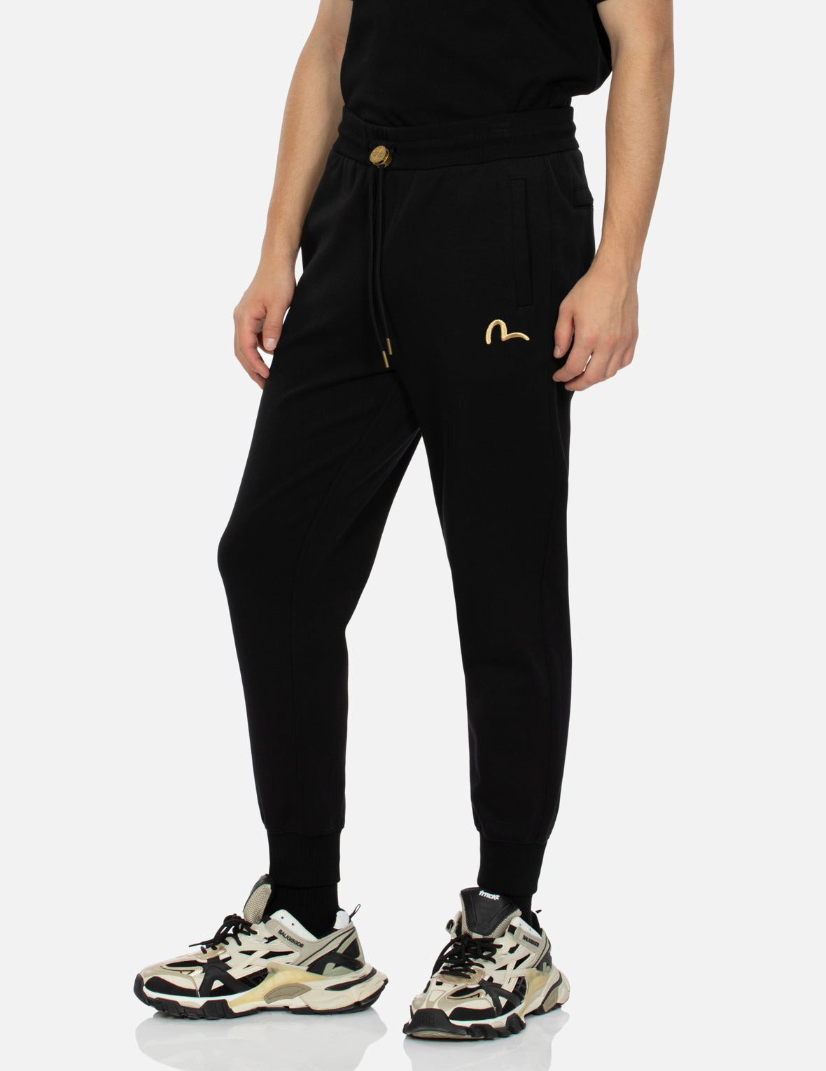 SEAGULL EMBRODIERY AND LOGO BROCADE APPLIQUÉ REGULAR FIT SWEATPANTS - 8