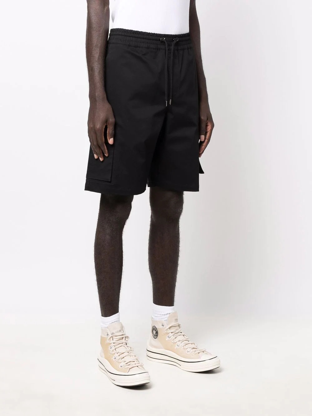 cargo-pocket knee-length shorts - 3