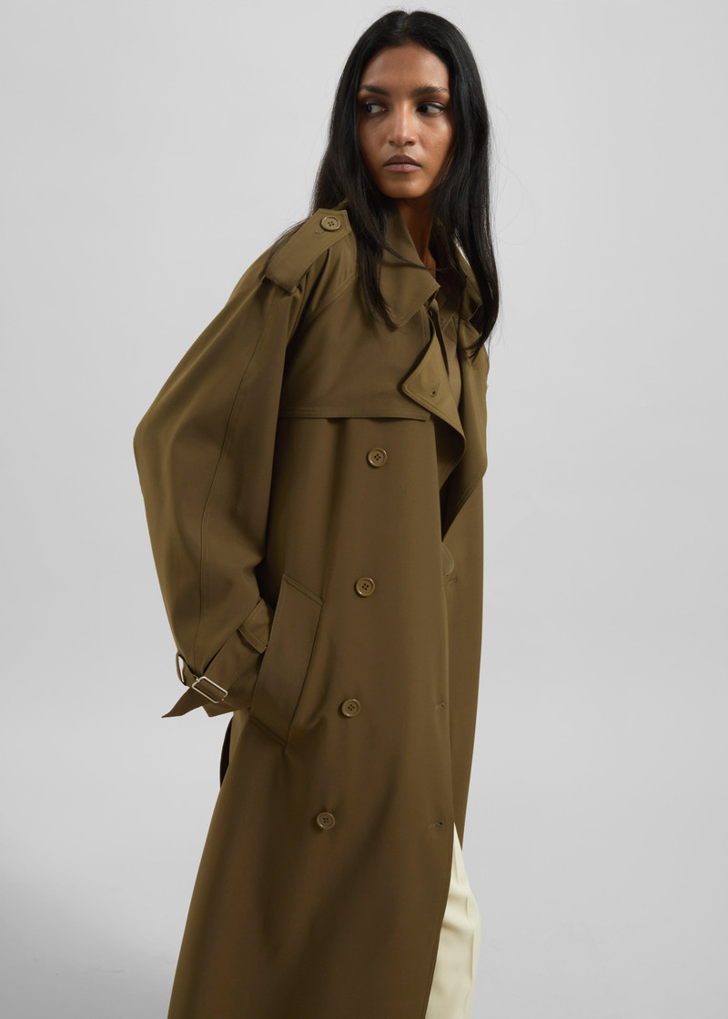 Veyron Trench Coat - Khaki 10