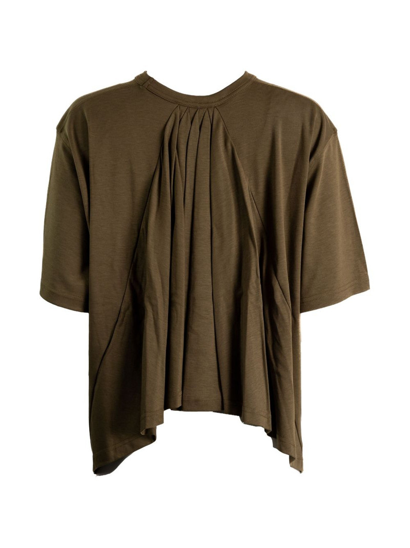 JACQUEMUS draped-effect short-sleeve T-shirt outlook