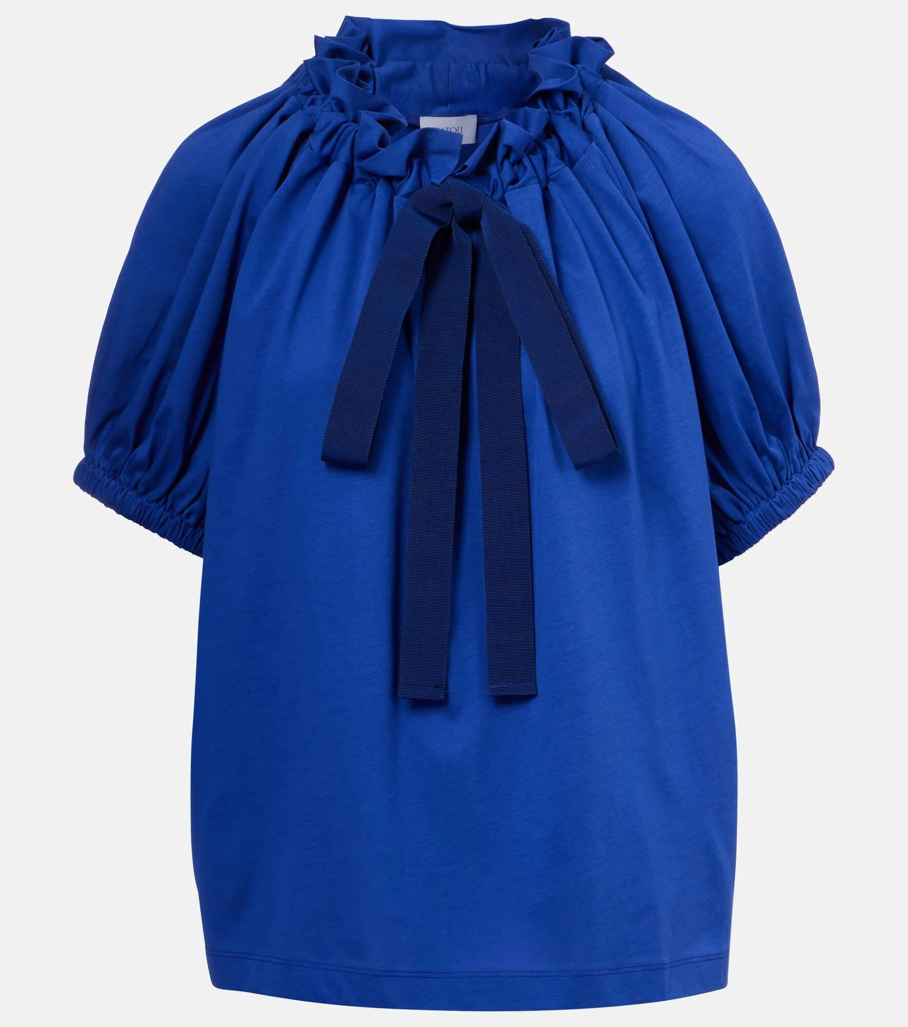 Off-shoulder cotton jersey top - 1