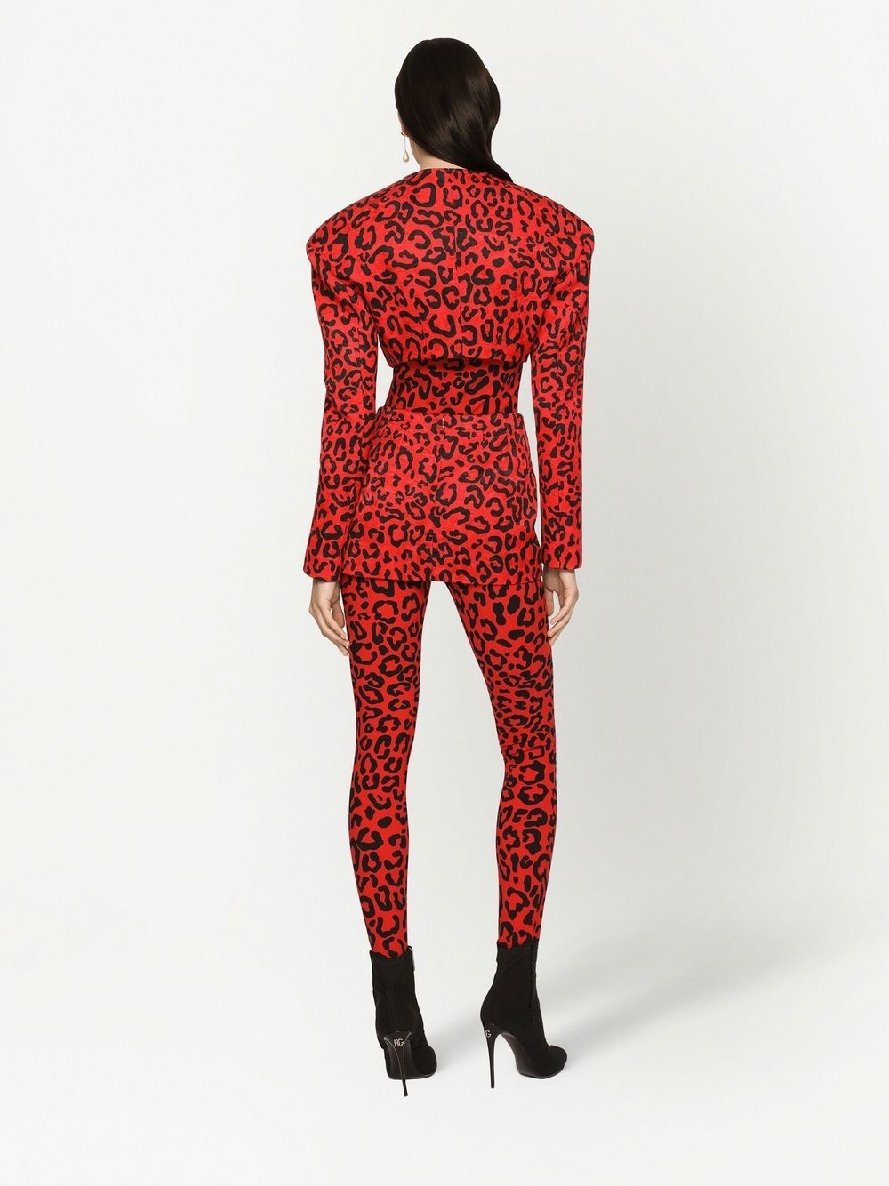 leopard-print mini skirt - 4
