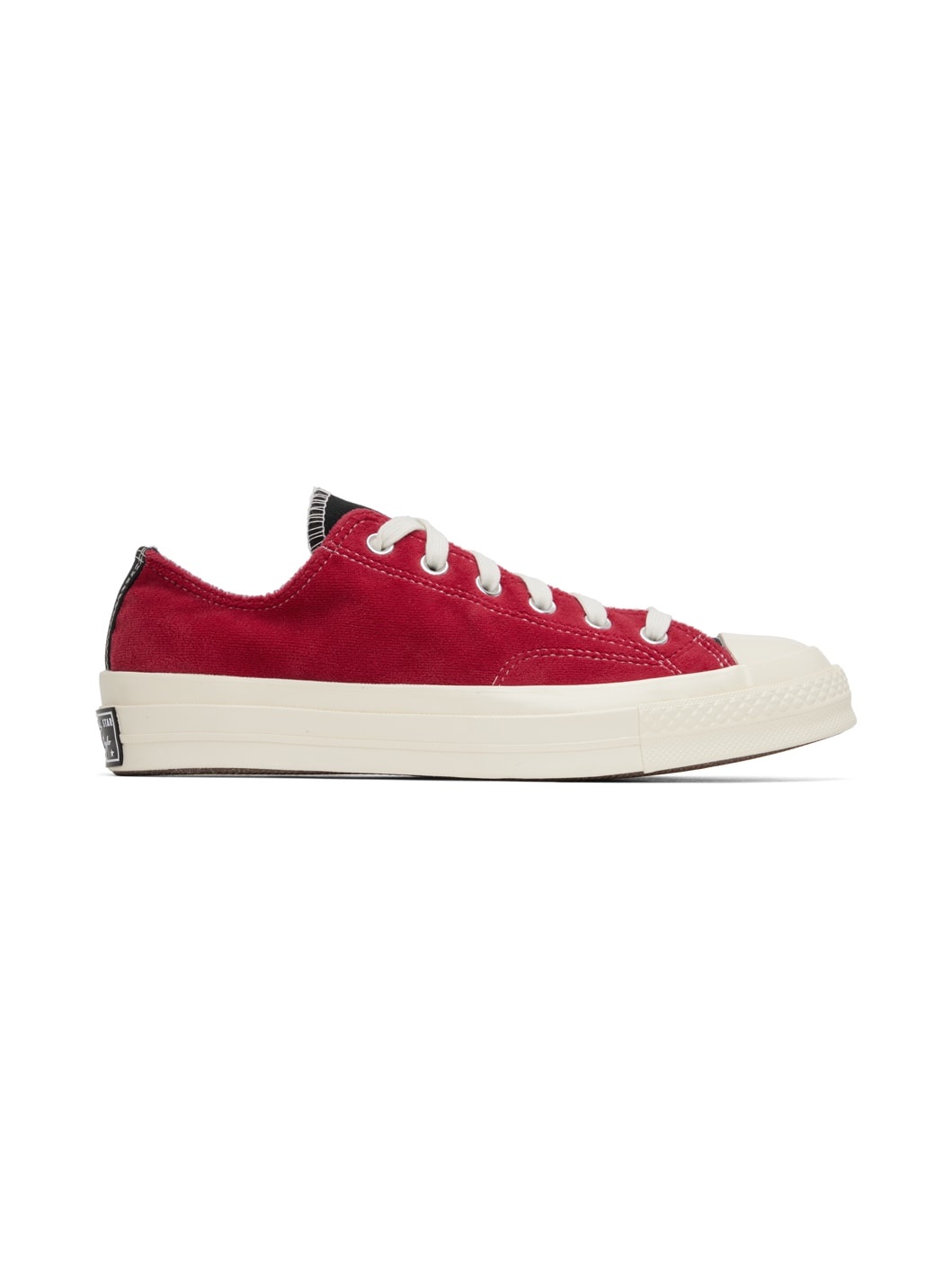 Black & Red Chuck 70 OX Sneakers - 1