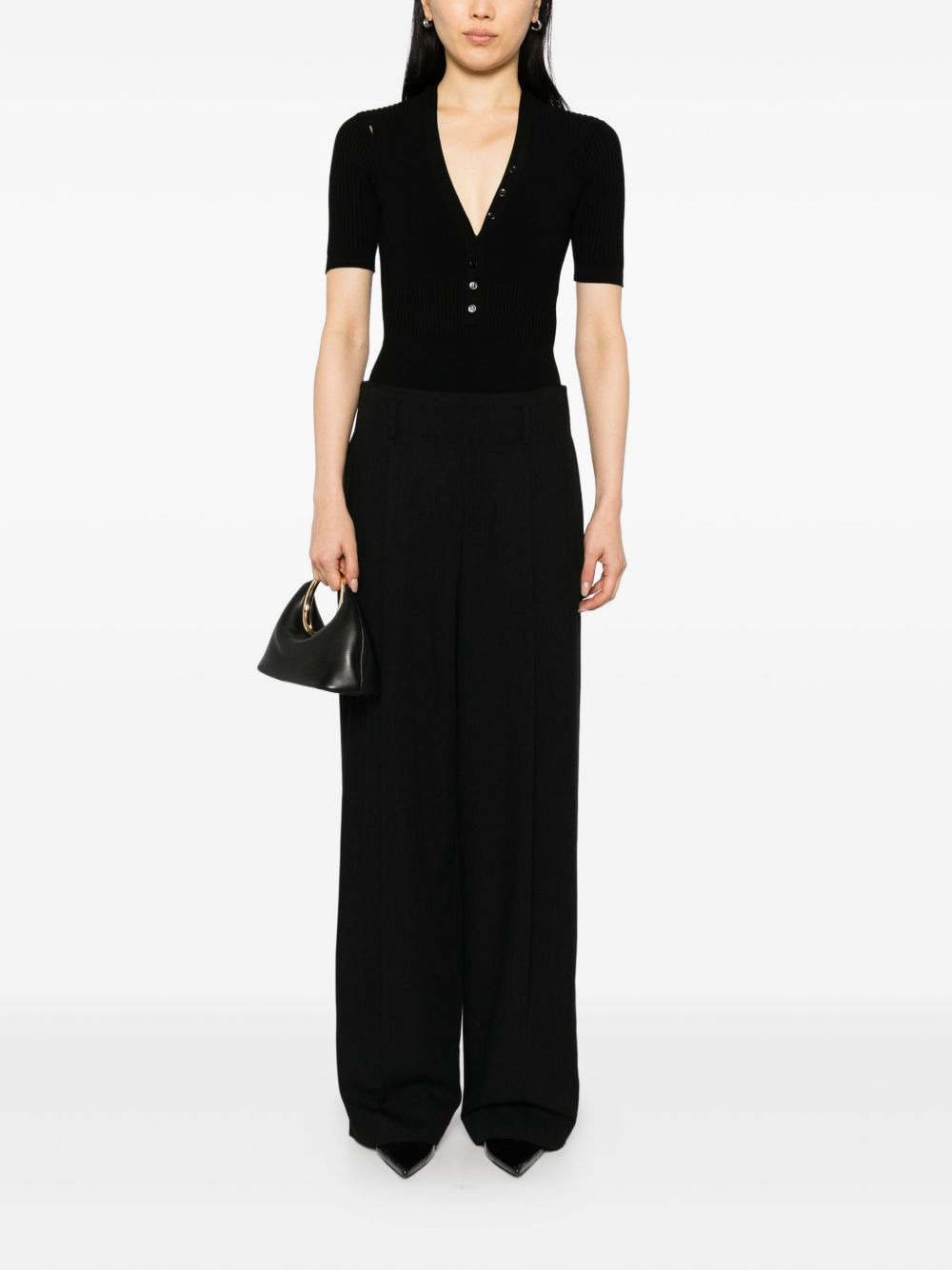 high-waist pleated trousers - 2