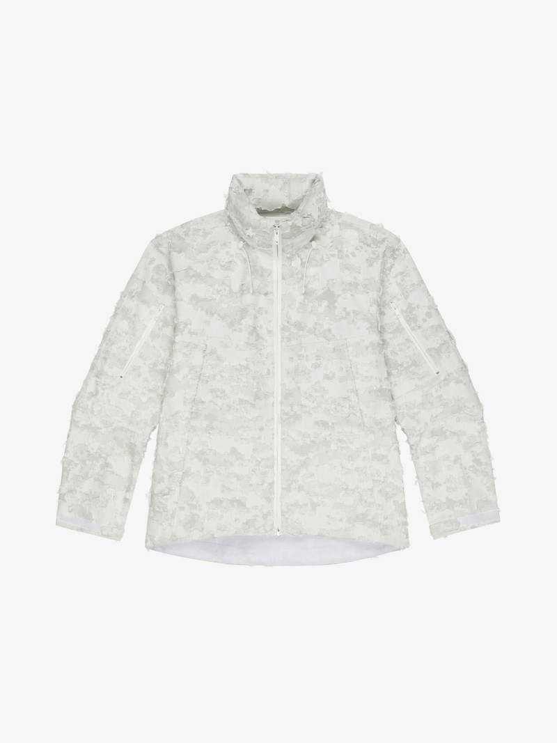 DESTROYED WINDBREAKER IN MIXED COTTON - 1