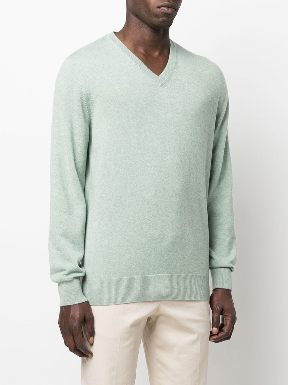 V-neck cashmere jumper - 3