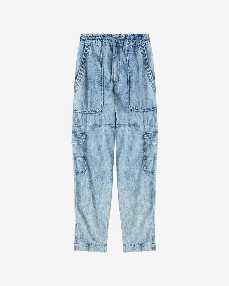VANNI CHAMBRAY TROUSERS - 1