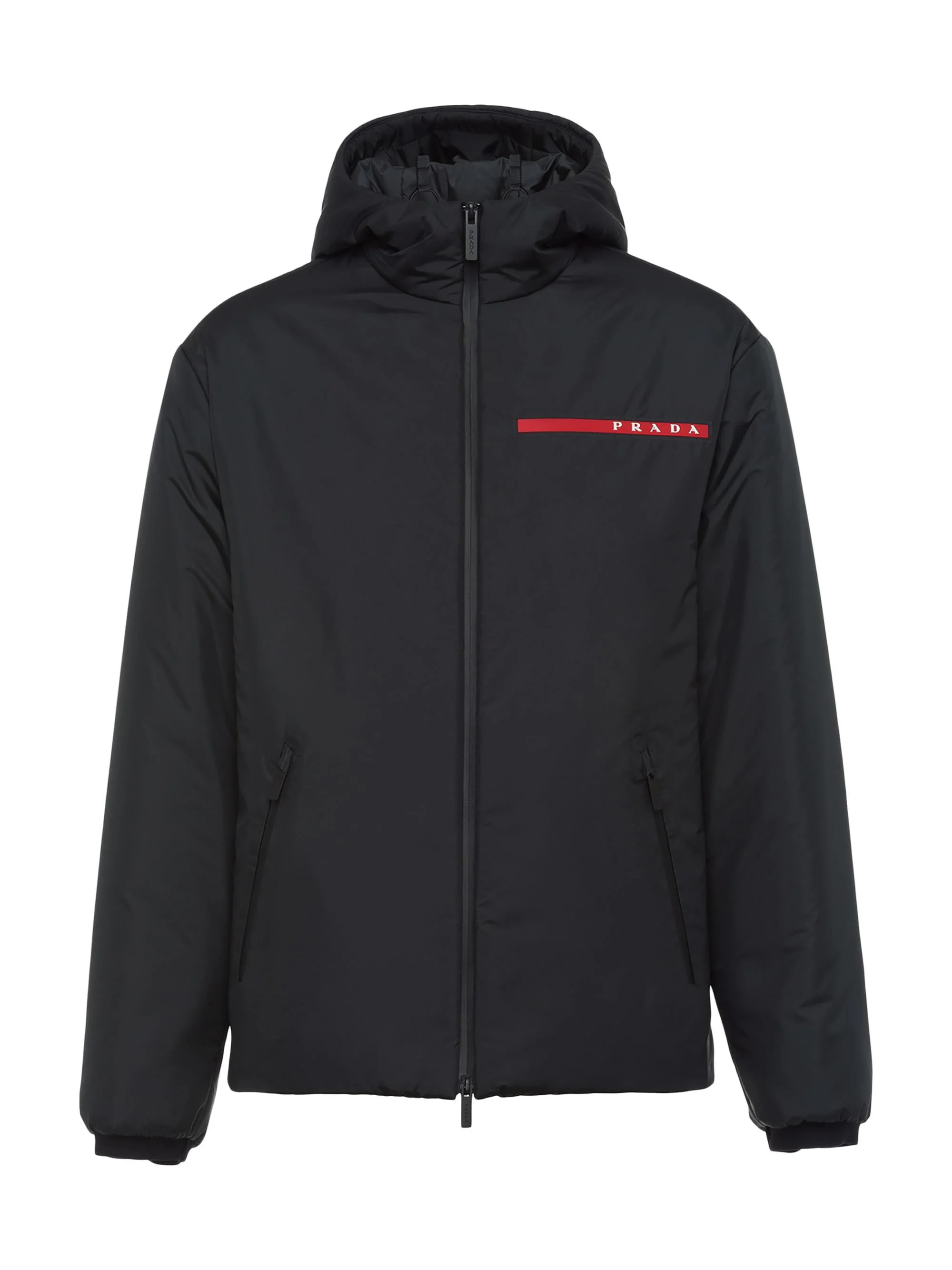 Men's Light Polyester Padded Jacket - Black - 1