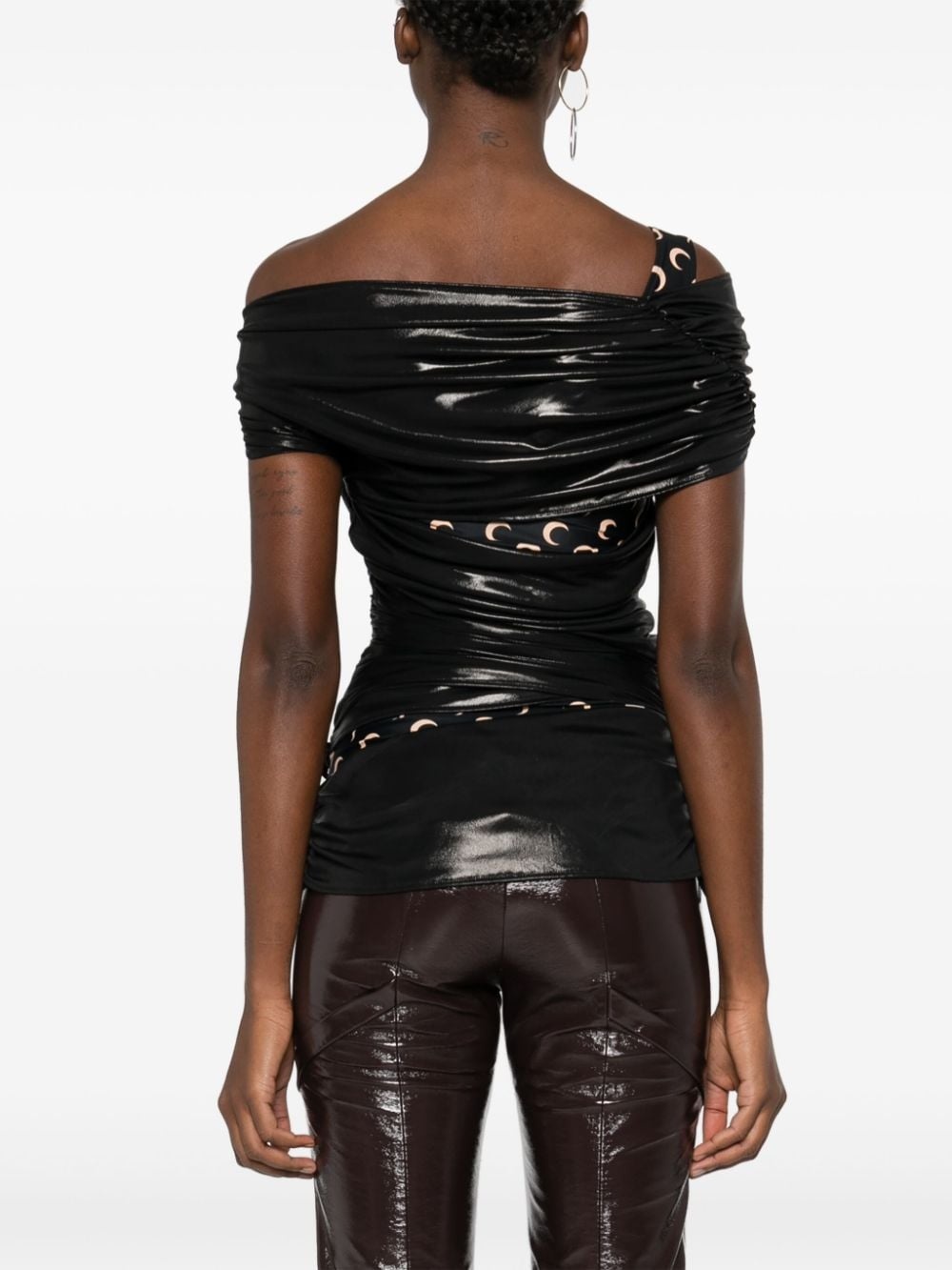 Moonogram-pattern top - 4