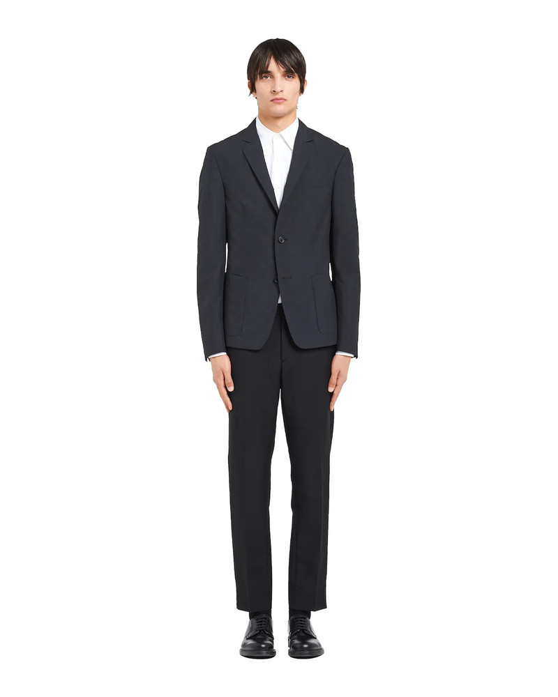 Prada Technical poplin single-breasted jacket outlook