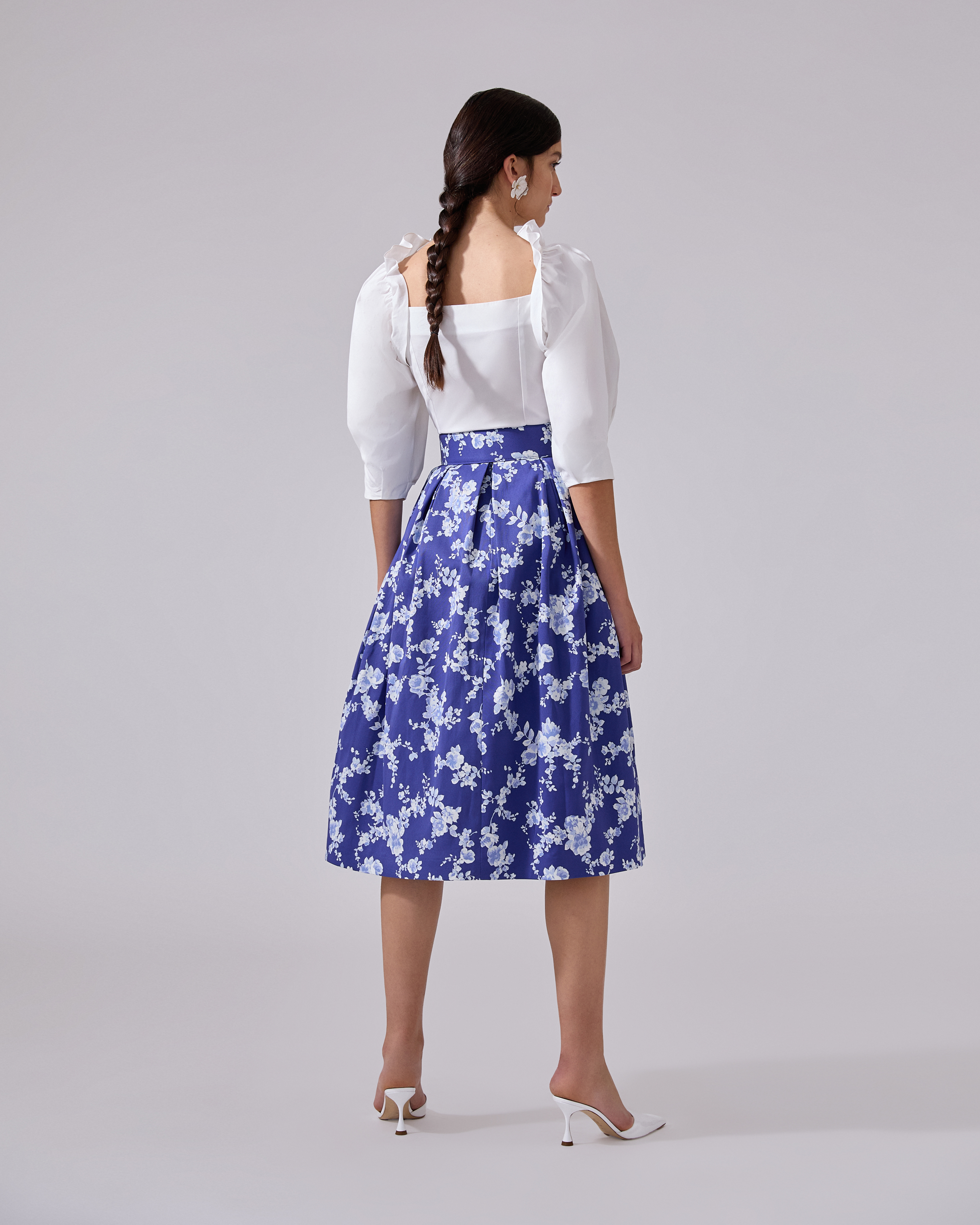 Puff-Sleeve Wrap Shirt - 3