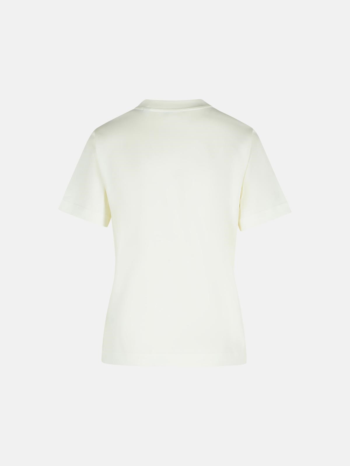 WHITE COTTON T-SHIRT - 3